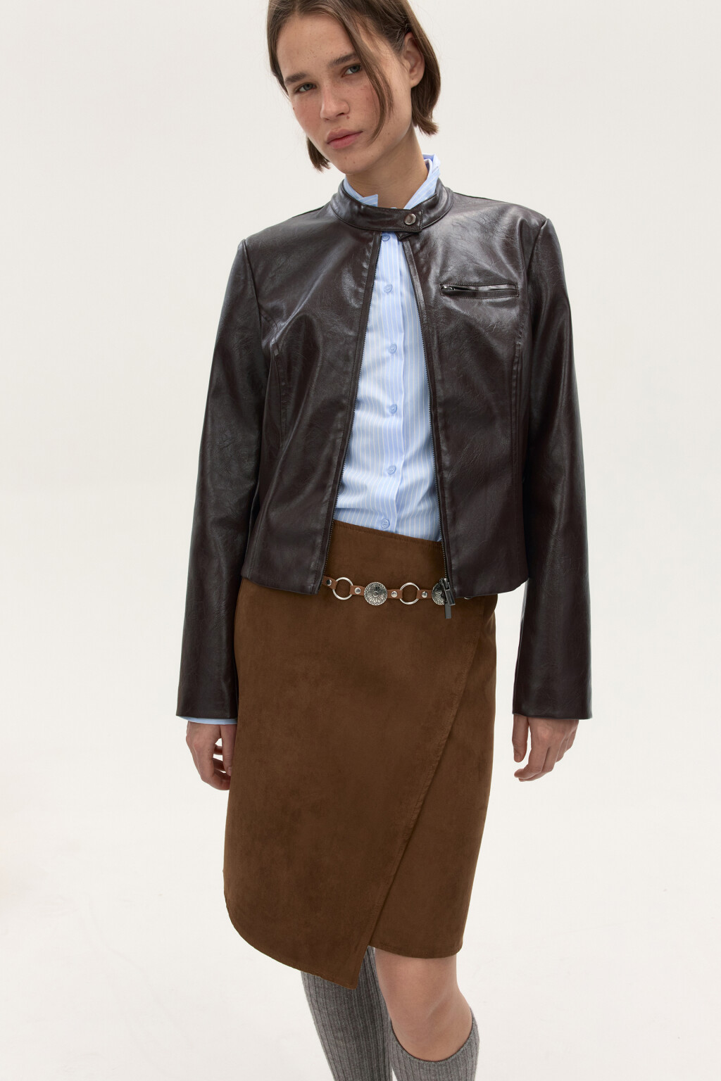 Пояс декоративный на талию - цвет серый - 2