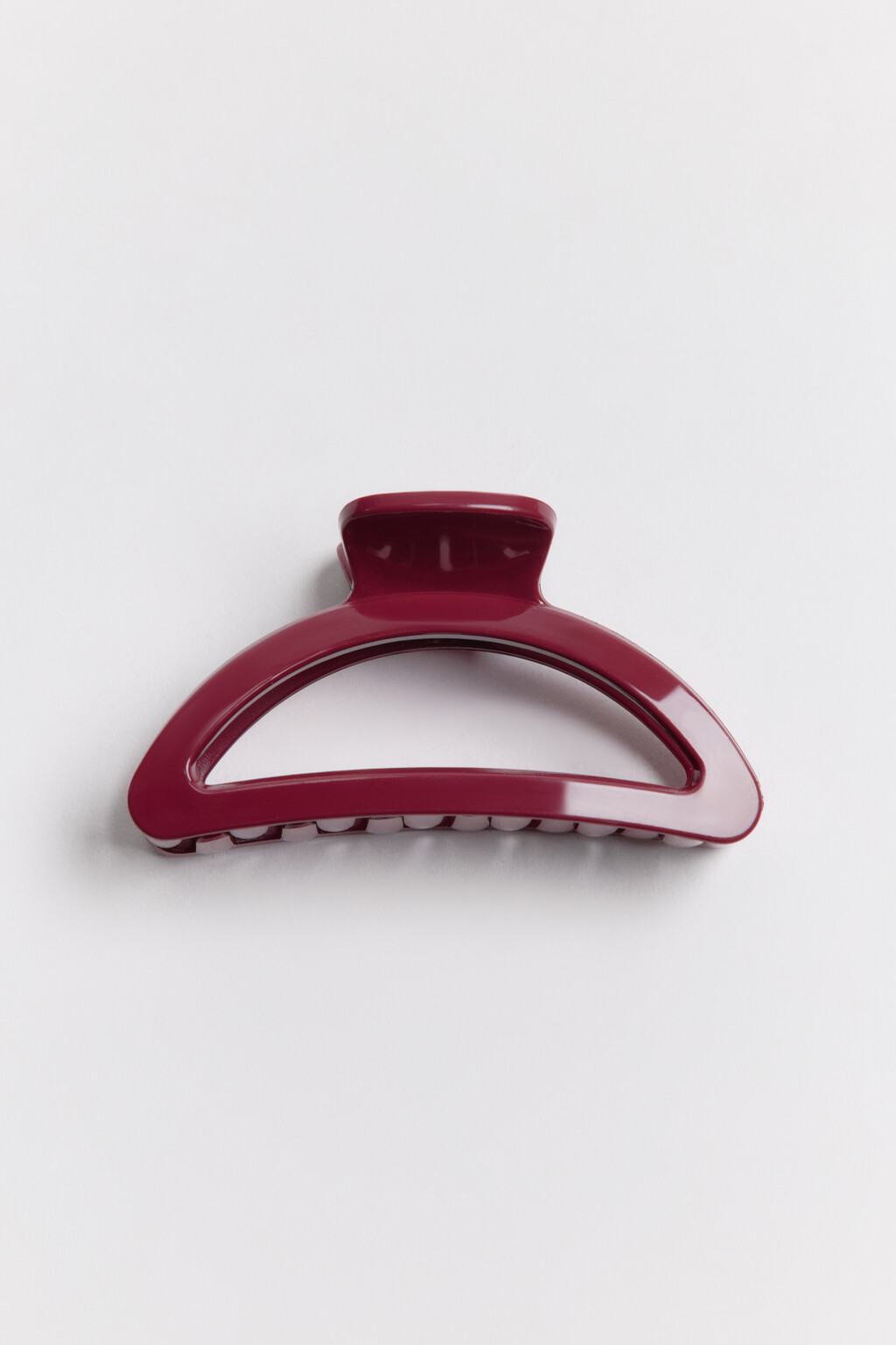 Заколка-краб для волос - цвет бордовый - 1