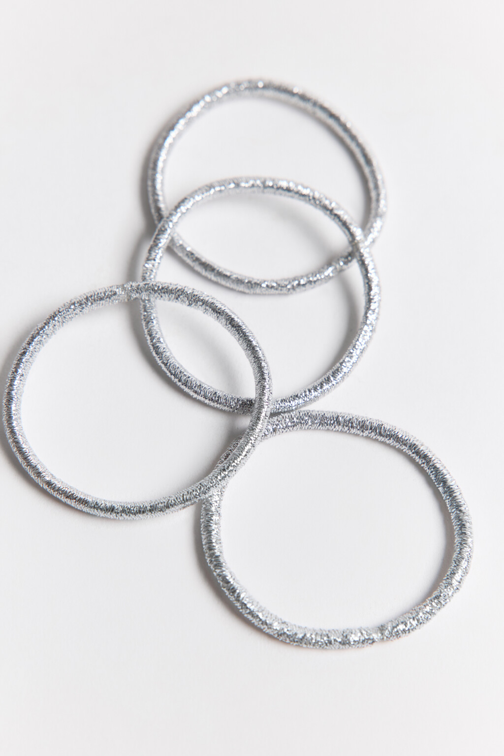 Набор резинок для волос блестящих (4 штуки) - цвет серый - 2