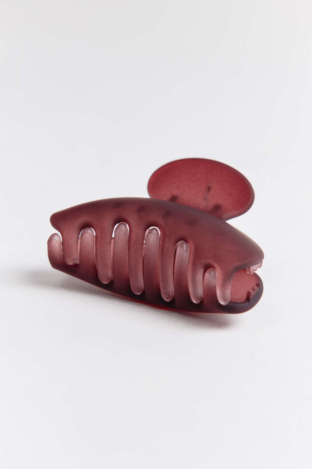 Заколка-краб для волос матовая - цвет коричневый - 2