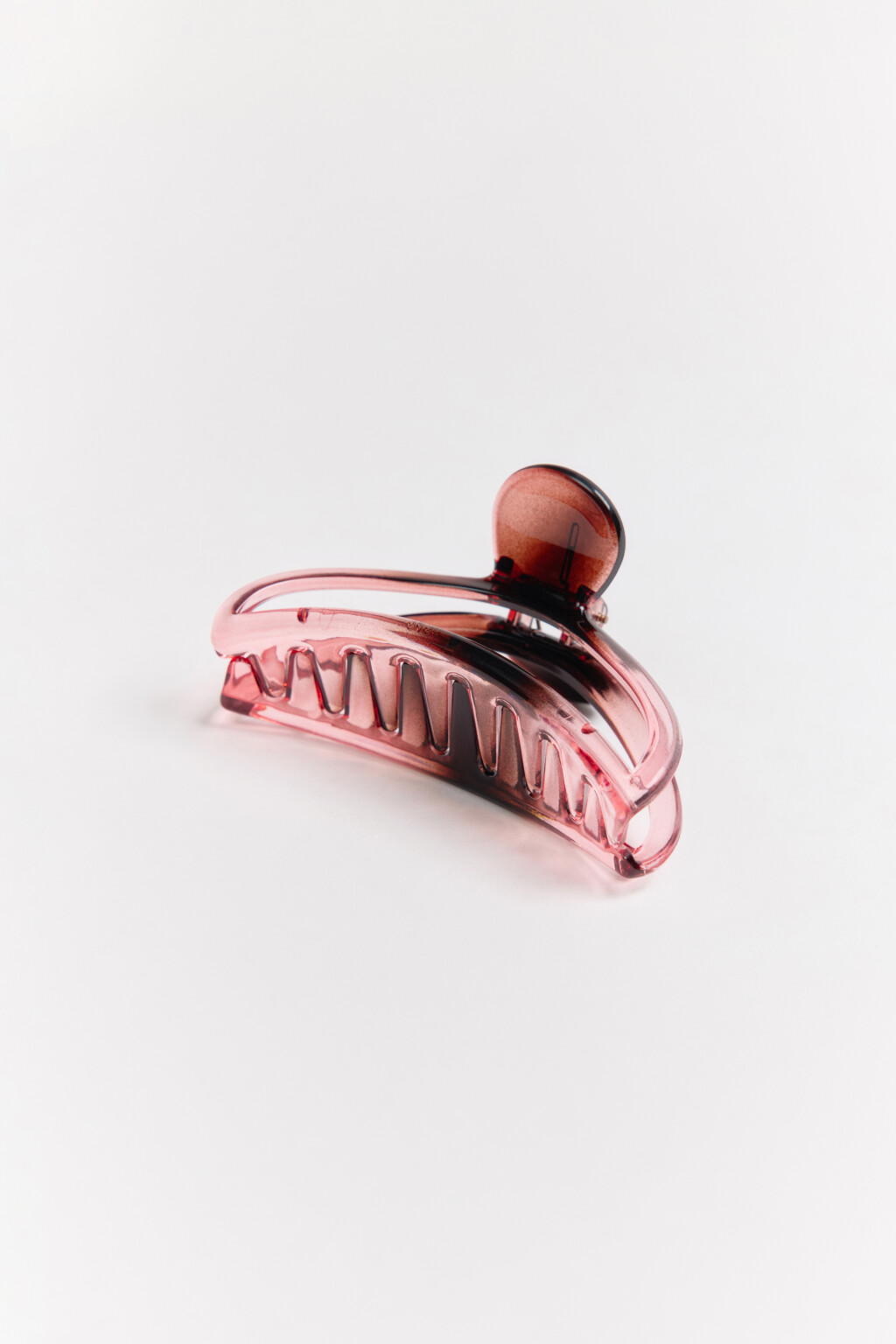 Заколка-краб для волос - цвет коричневый - 2