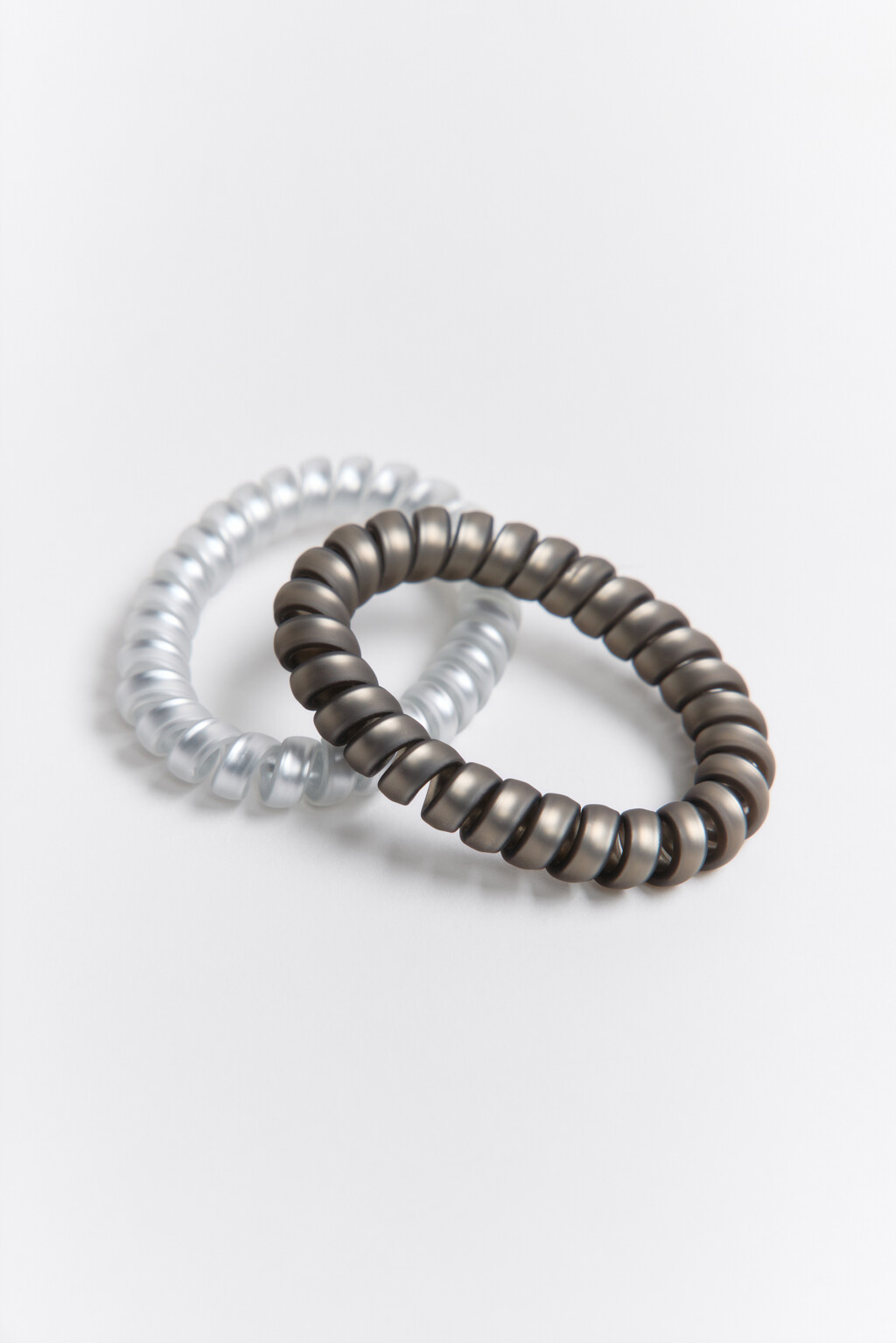 Набор резинок-спиралек для волос (2 штуки) - цвет мультиколор - 2