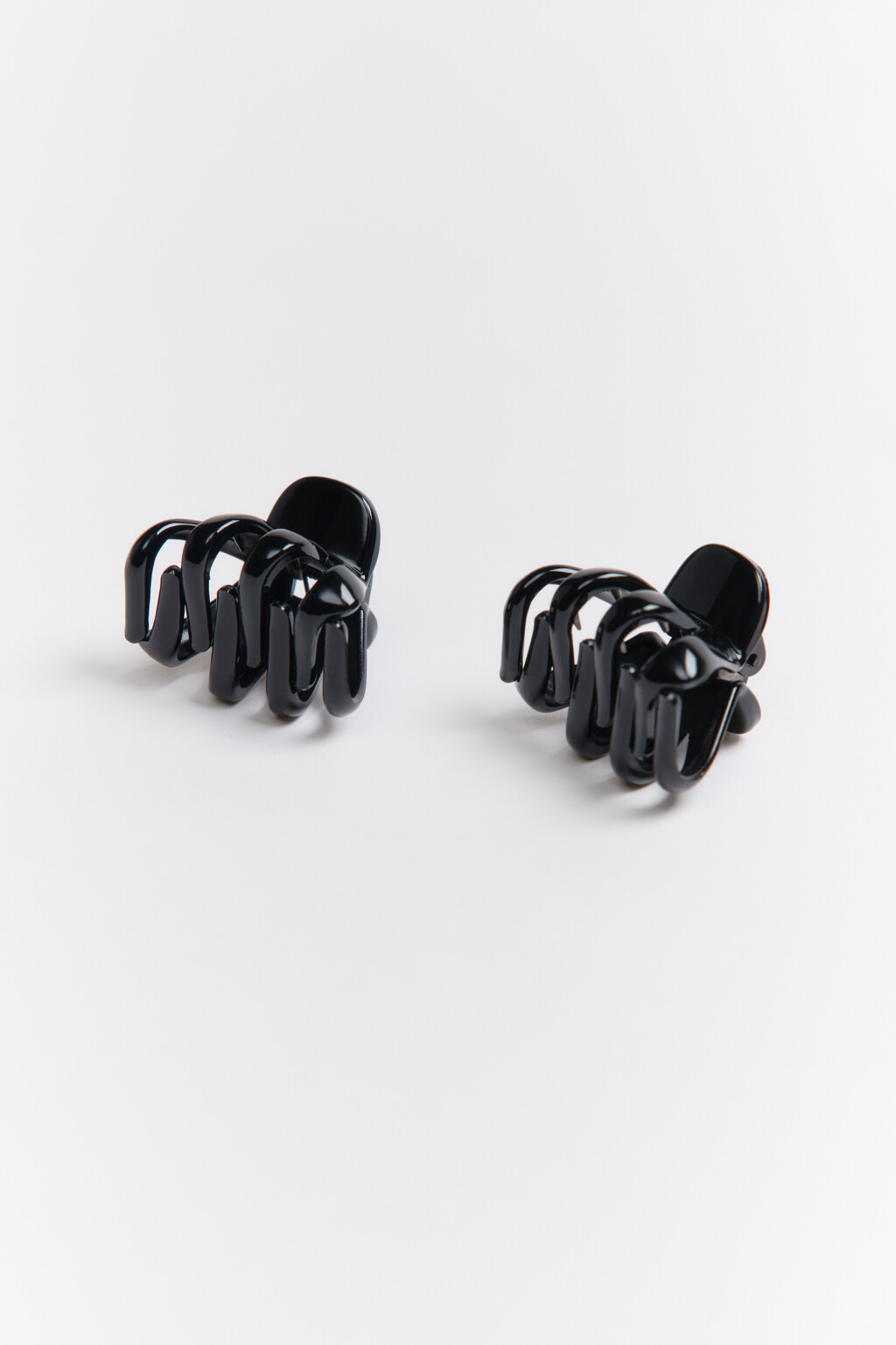 Заколка-краб для волос (2 штуки) - цвет черный - 2