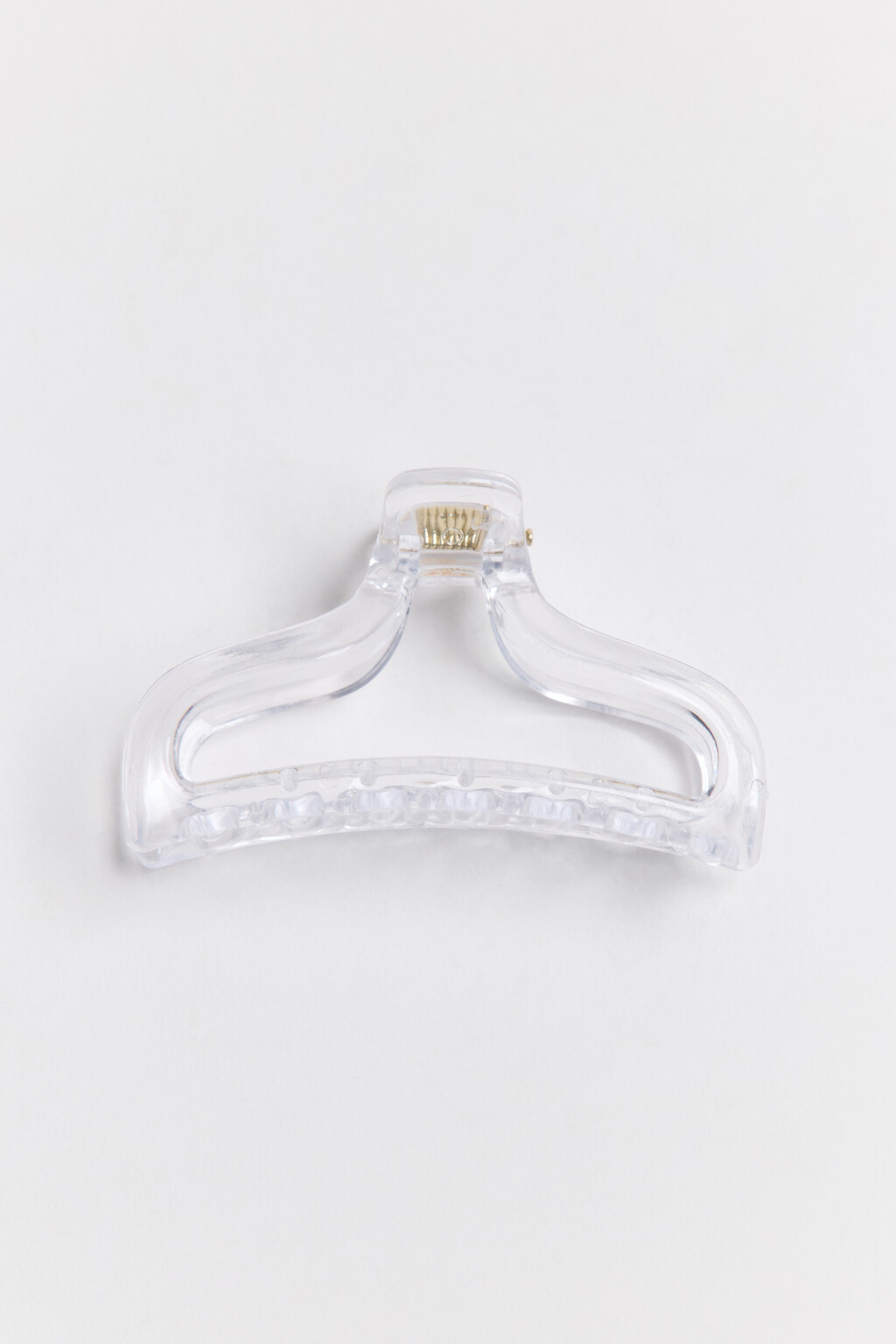 Заколка-краб для волос - цвет белый - 1