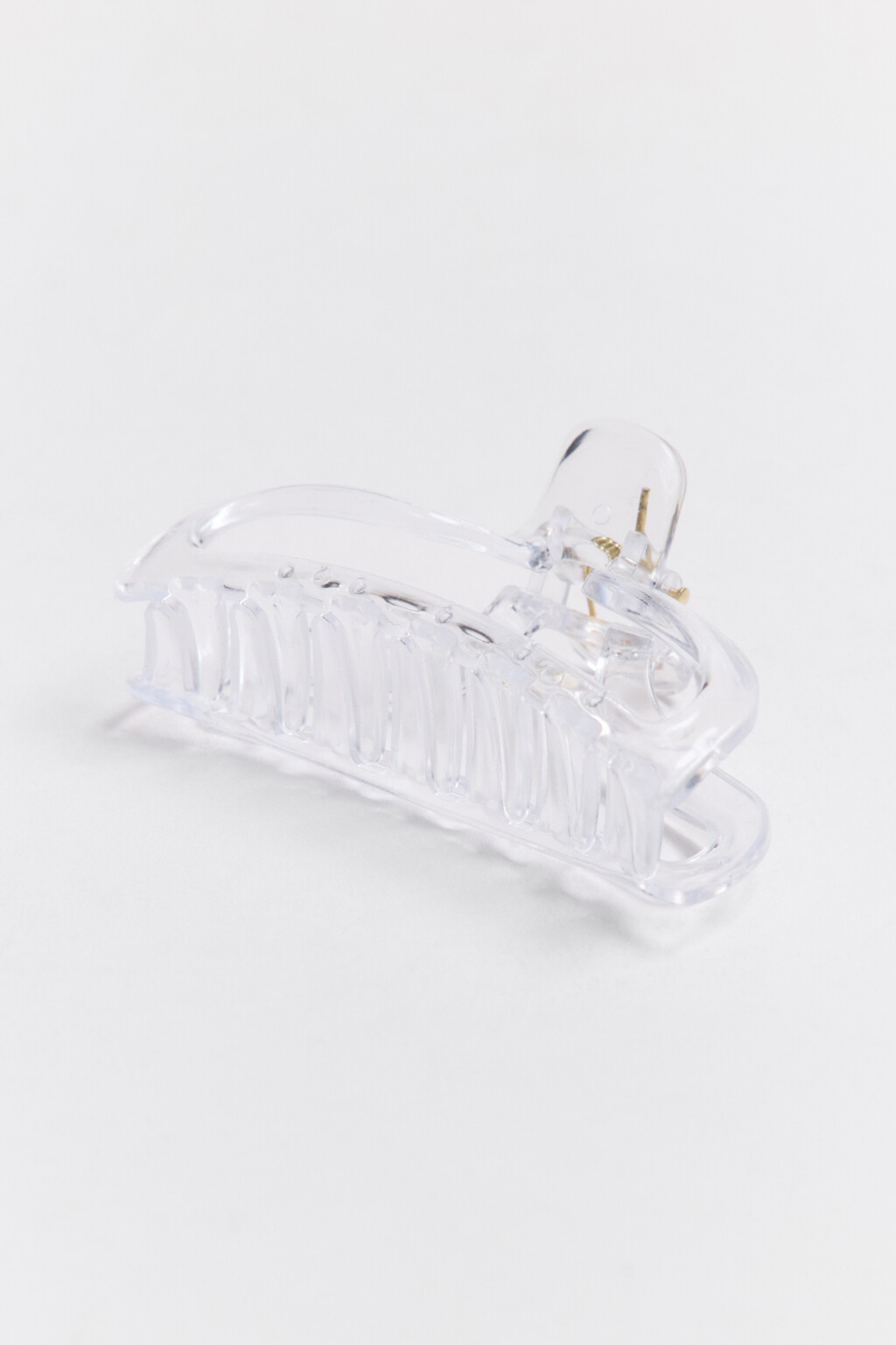 Заколка-краб для волос - цвет белый - 2