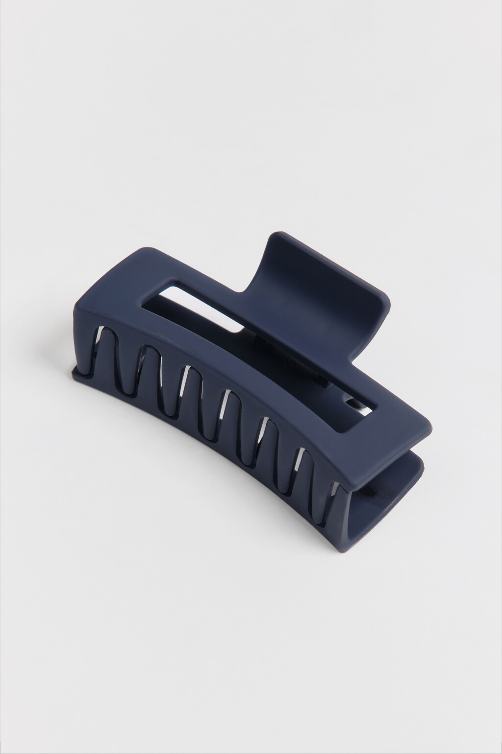 Заколка-краб прямоугольная - цвет голубой - 2