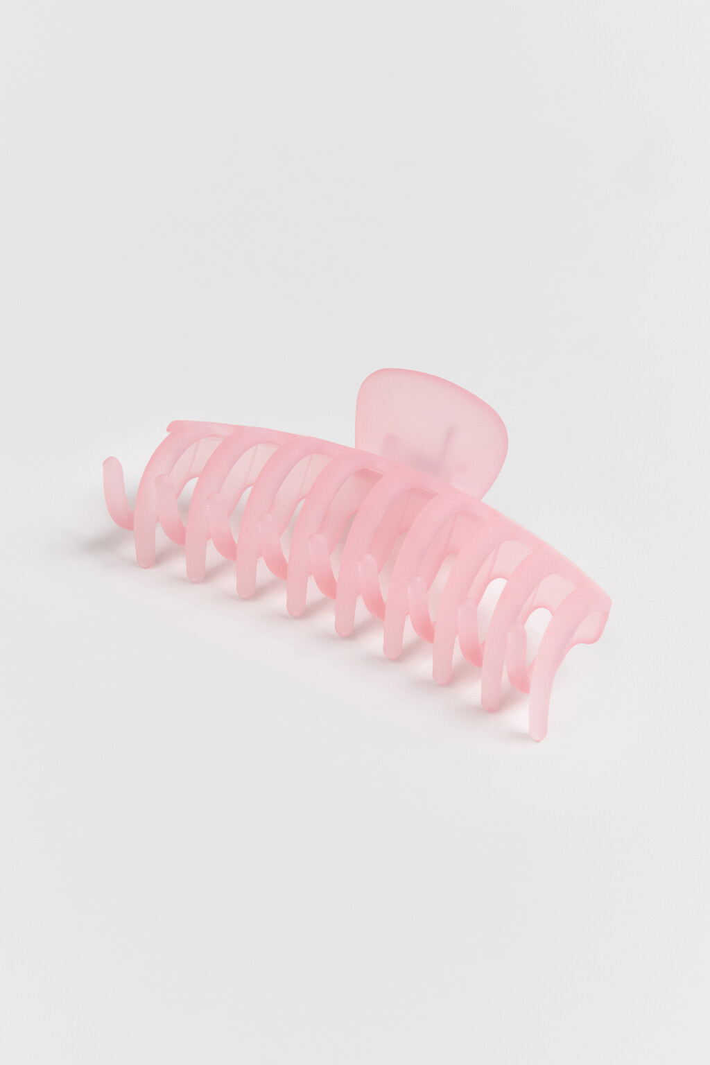 Заколка-краб для волос - цвет розовый - 2