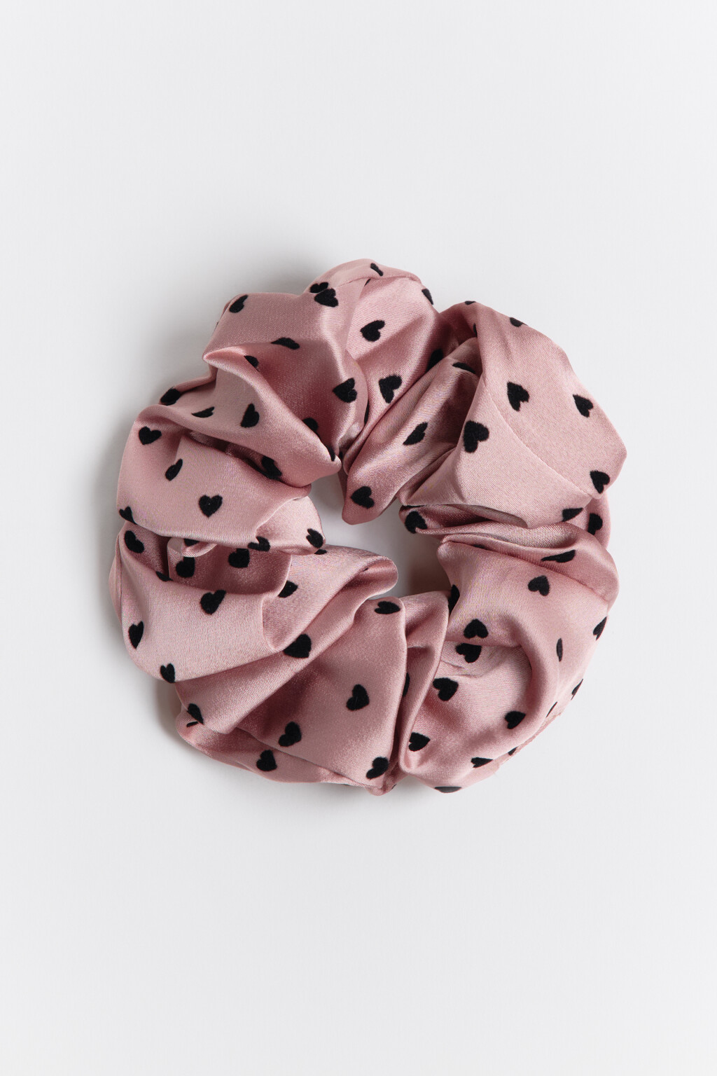 Резинка для волос атласная - цвет розовый - 1