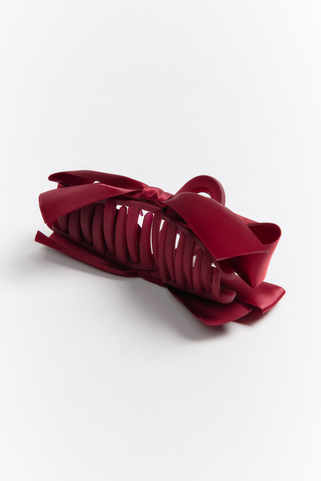 Заколка-краб с атласными бантами - цвет мультиколор - 2