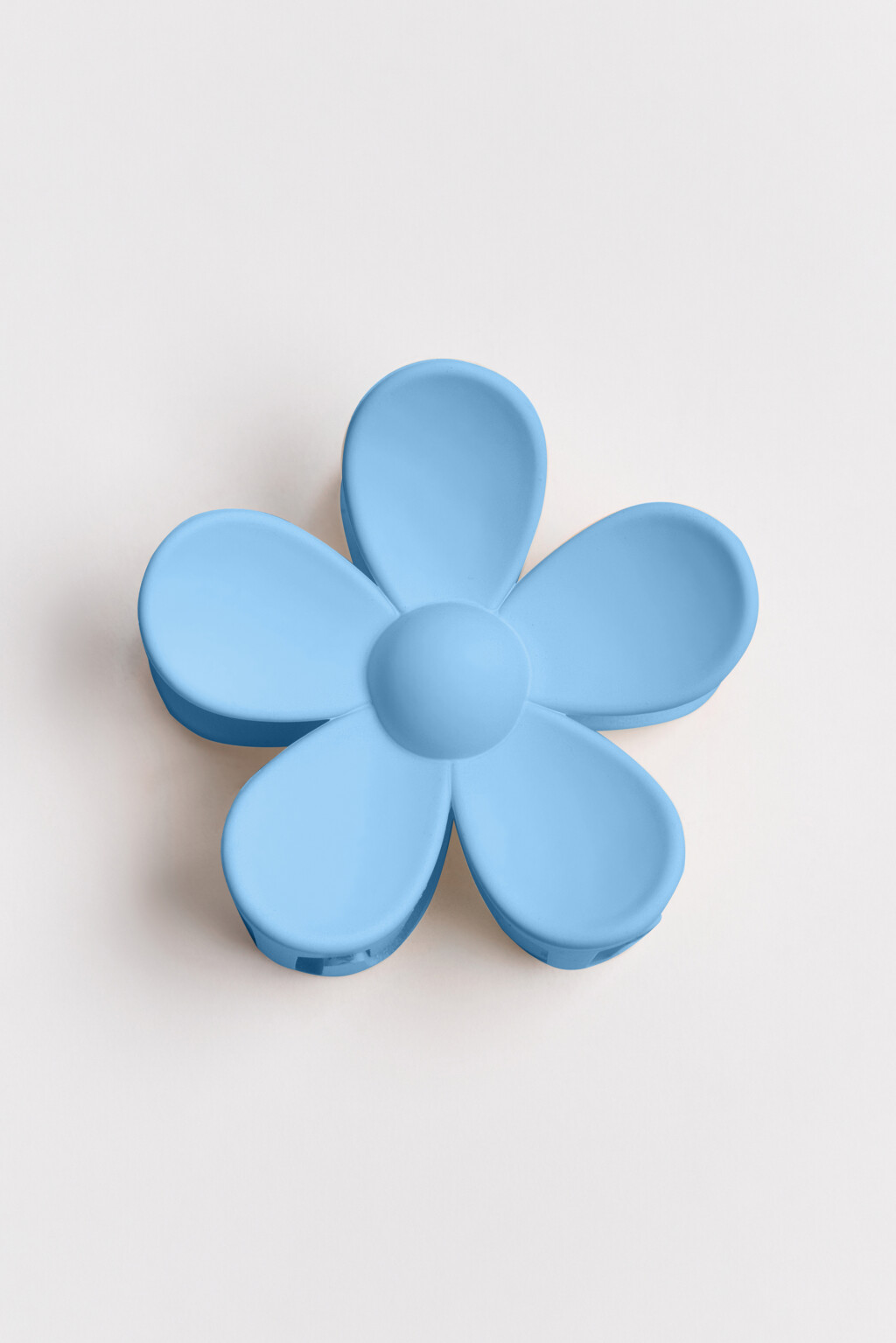 Заколка-краб для волос с виде цветка - цвет розовый - 1