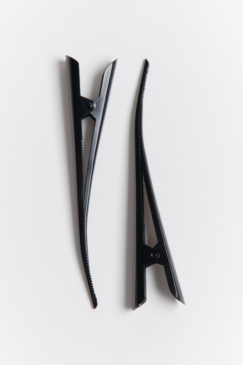 Набор заколок-крокодилов (2 штуки) - цвет черный - 2