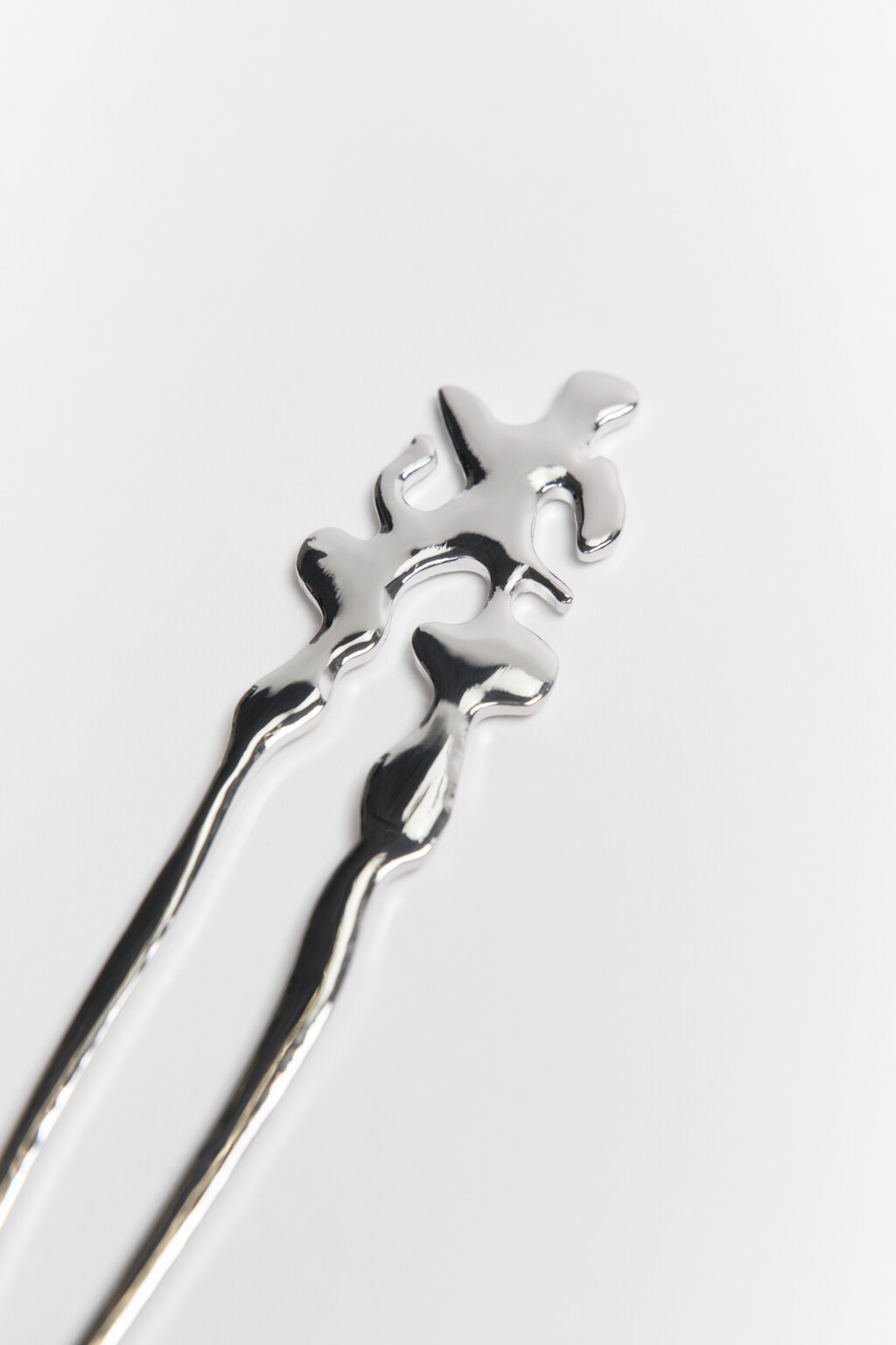 Заколка-шпилька серебристая - цвет мультиколор - 4