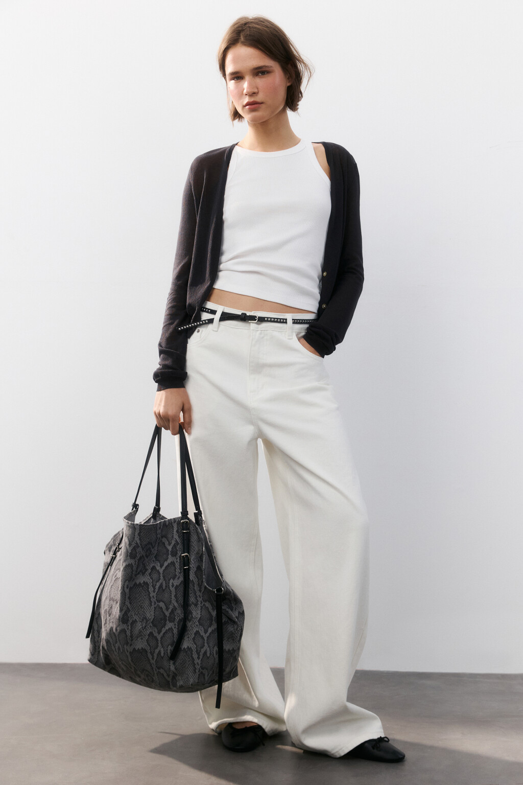 Сумка-тоут текстильная из хлопка - цвет мультиколор - 2