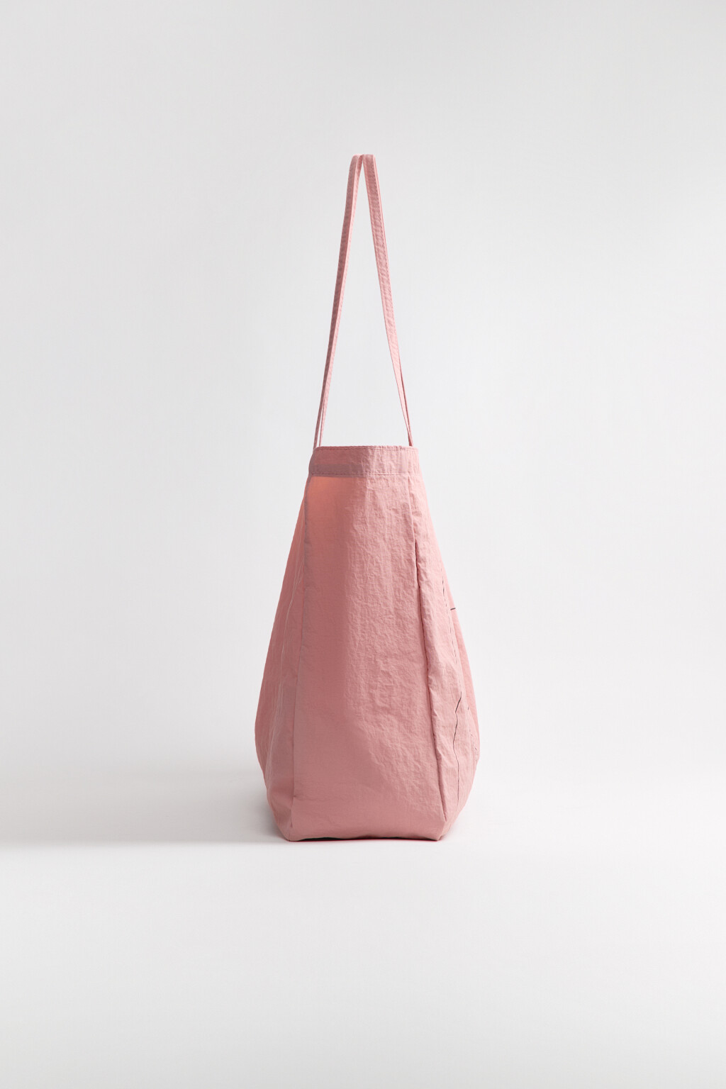 Сумка-шопер с надписью - цвет розовый - 4