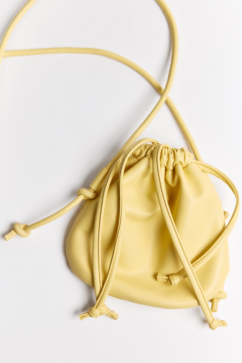 Сумка-мешочек с завязками - цвет желтый - 3