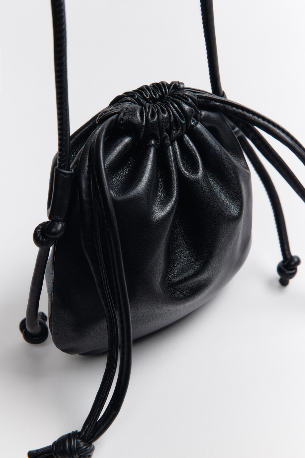 Сумка-мешочек с завязками - цвет черный - 9