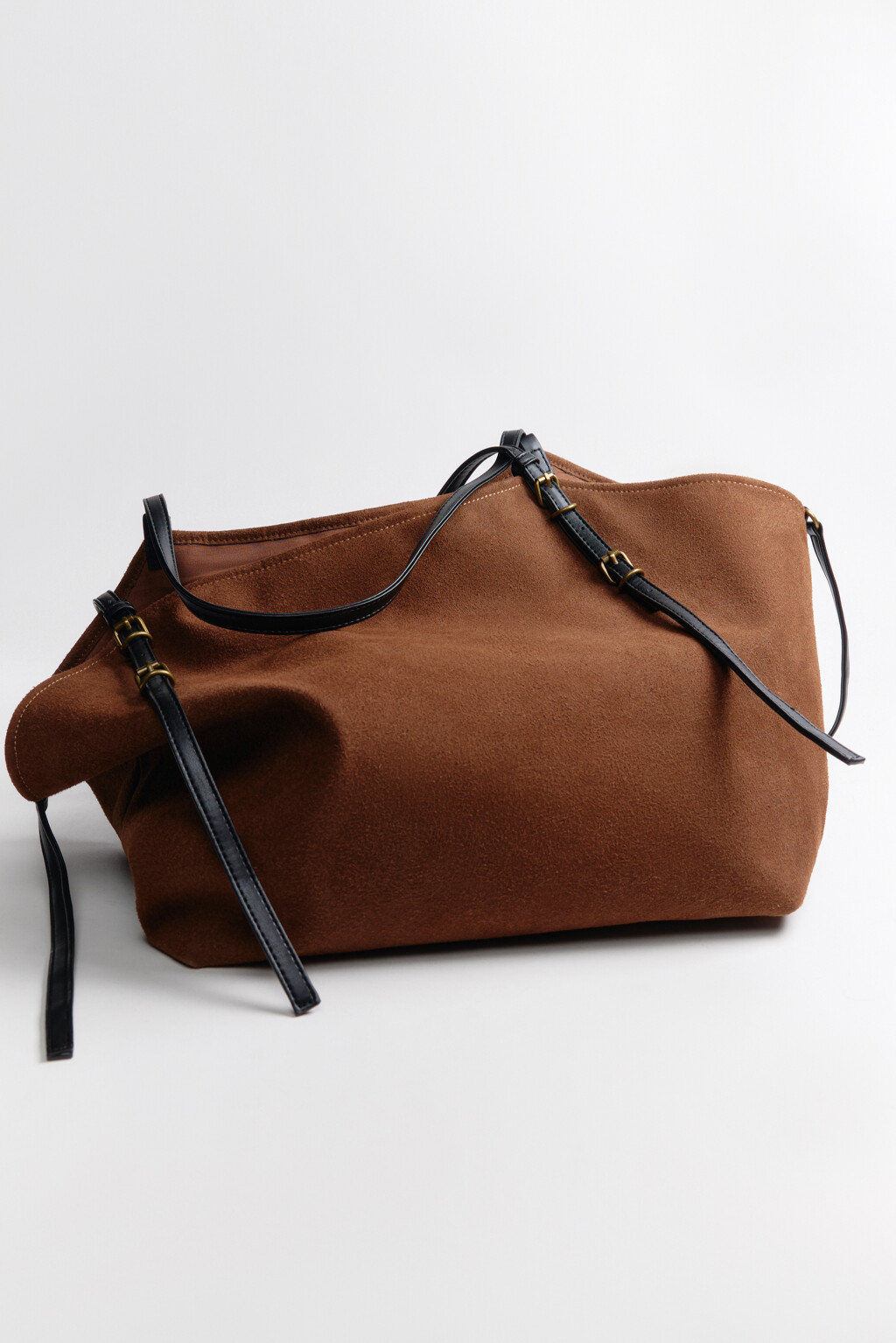 Сумка-тоут с ручками на плечо - цвет коричневый - 4