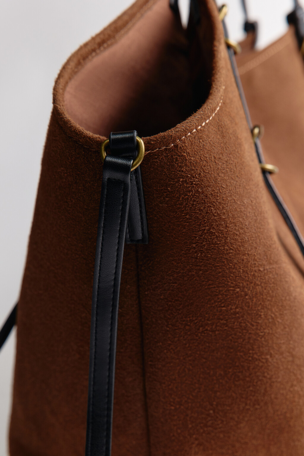 Сумка-тоут с ручками на плечо - цвет коричневый - 8