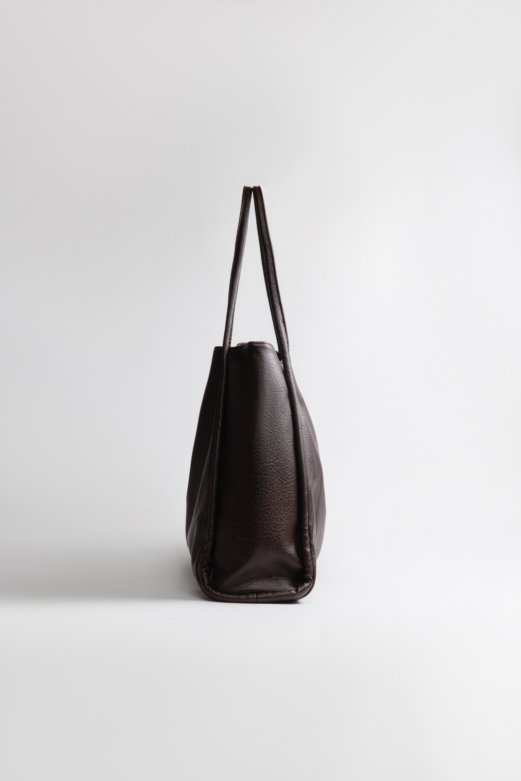 Сумка-шопер с ручками на плечо - цвет коричневый - 7