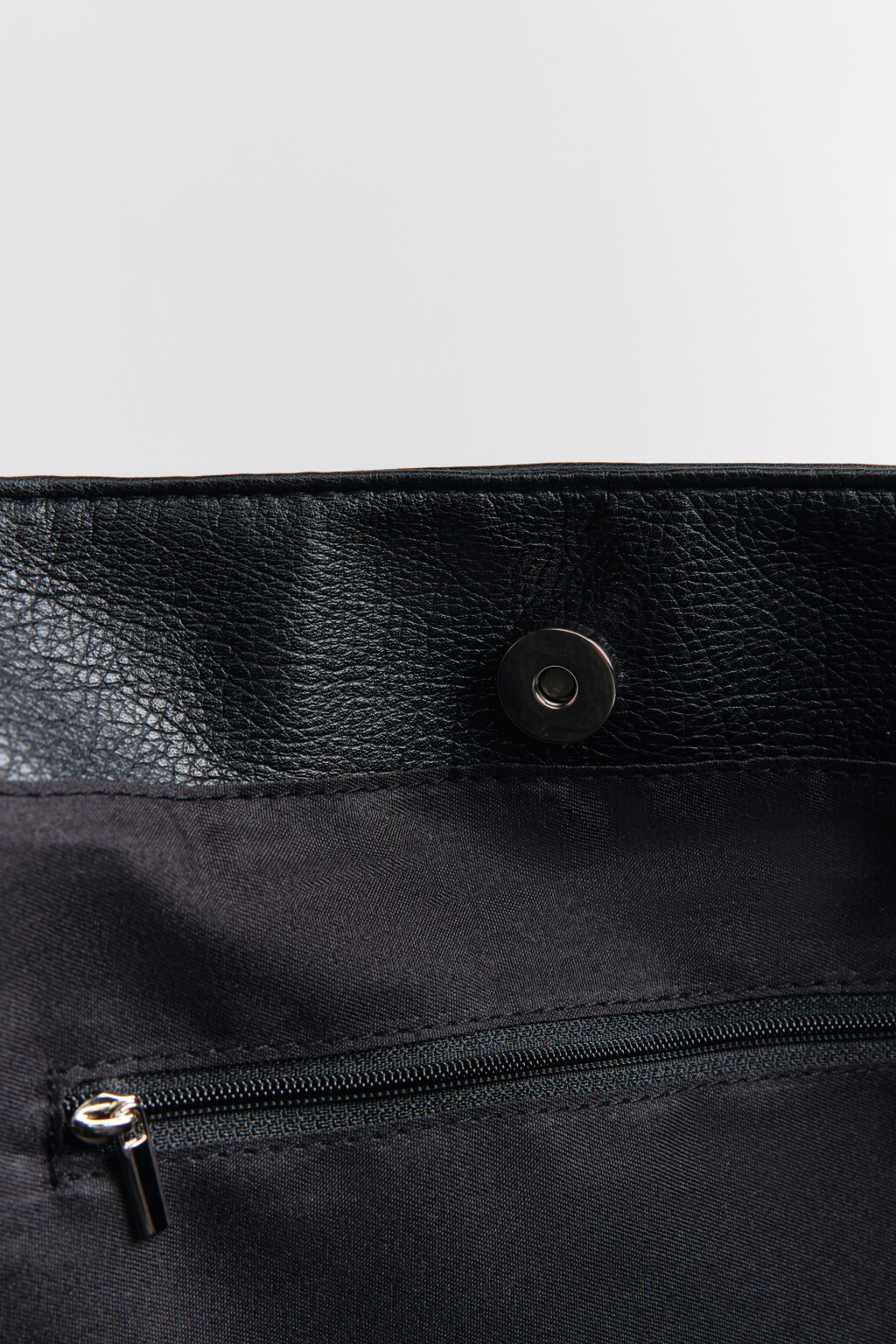 Сумка-шопер с ручками на плечо - цвет черный - 10