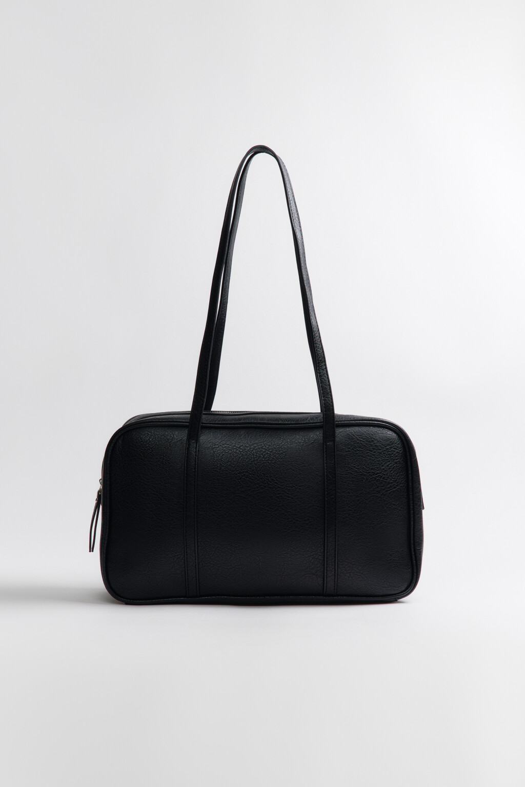 Сумка с ручками на плечо - цвет черный - 4