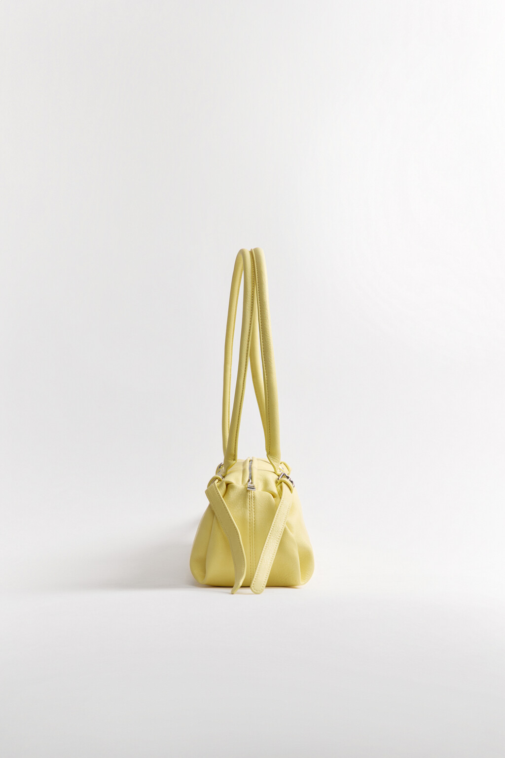 Сумка-багет с ремешками - цвет желтый - 8