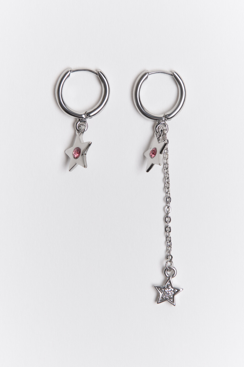 Серьги-конго с подвесками - цвет серый - 2