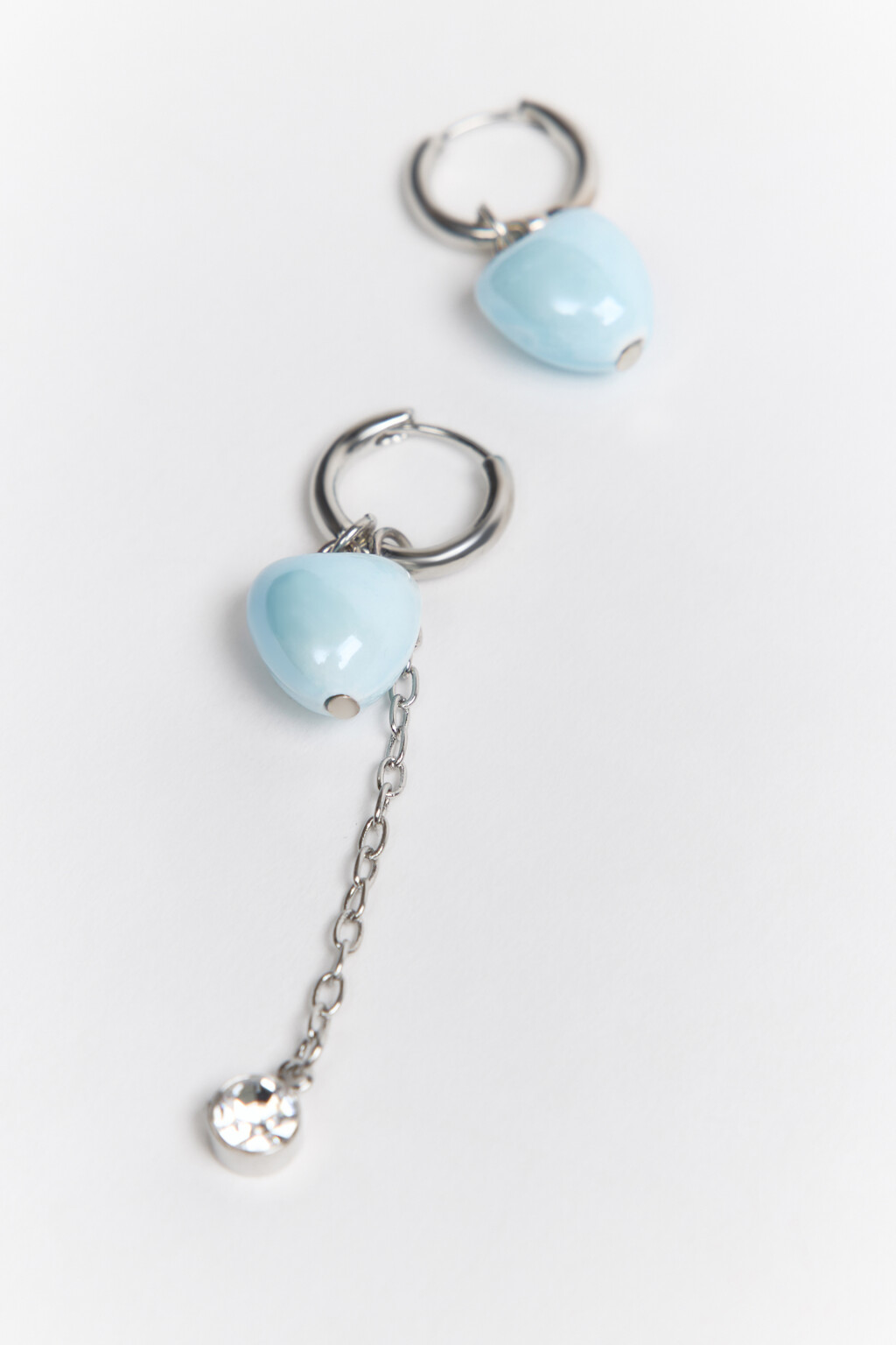 Серьги-конго с жемчужными подвесками - цвет черный - 2