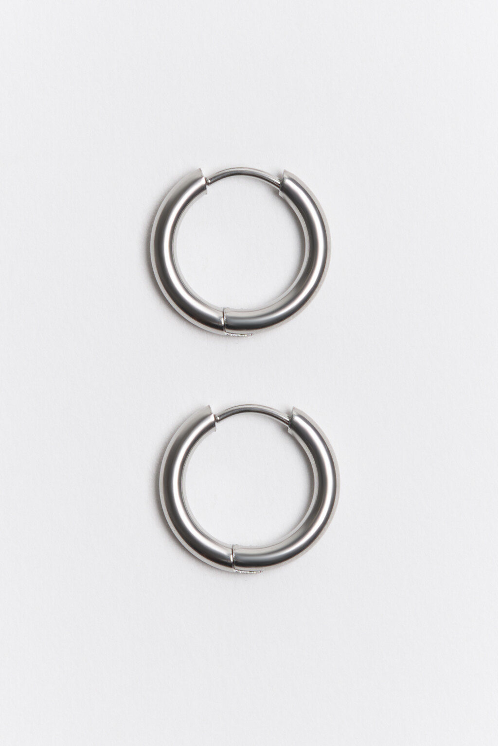 Серьги-конго серебристые - цвет серый - 2