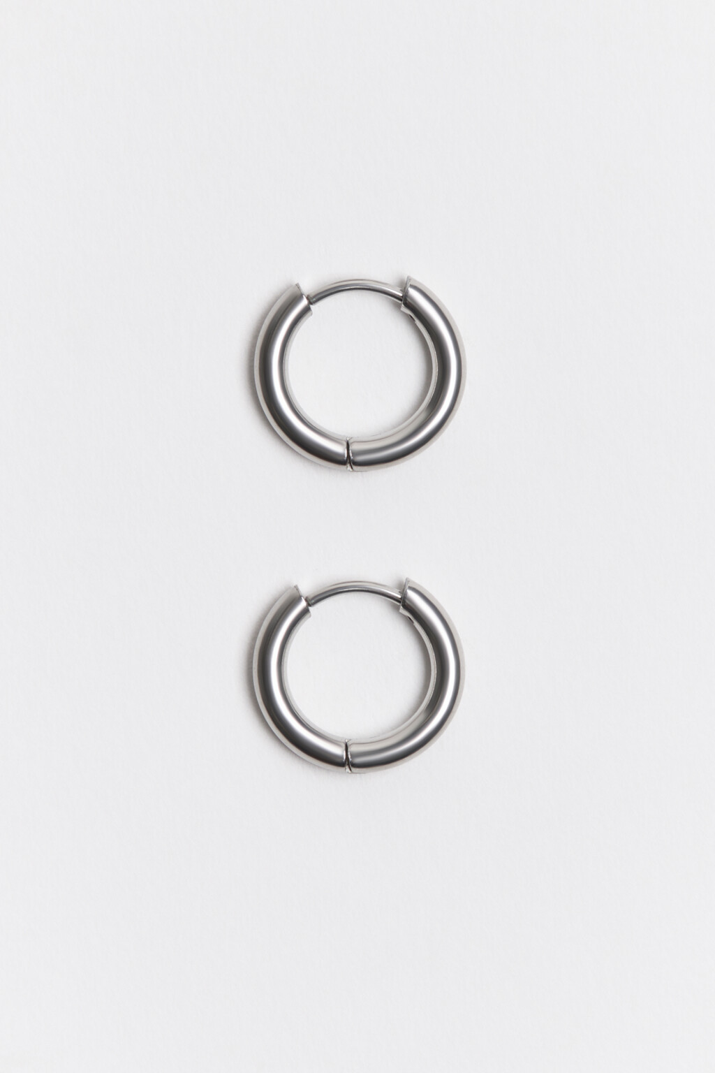 Серьги-конго серебристые - цвет серый - 1