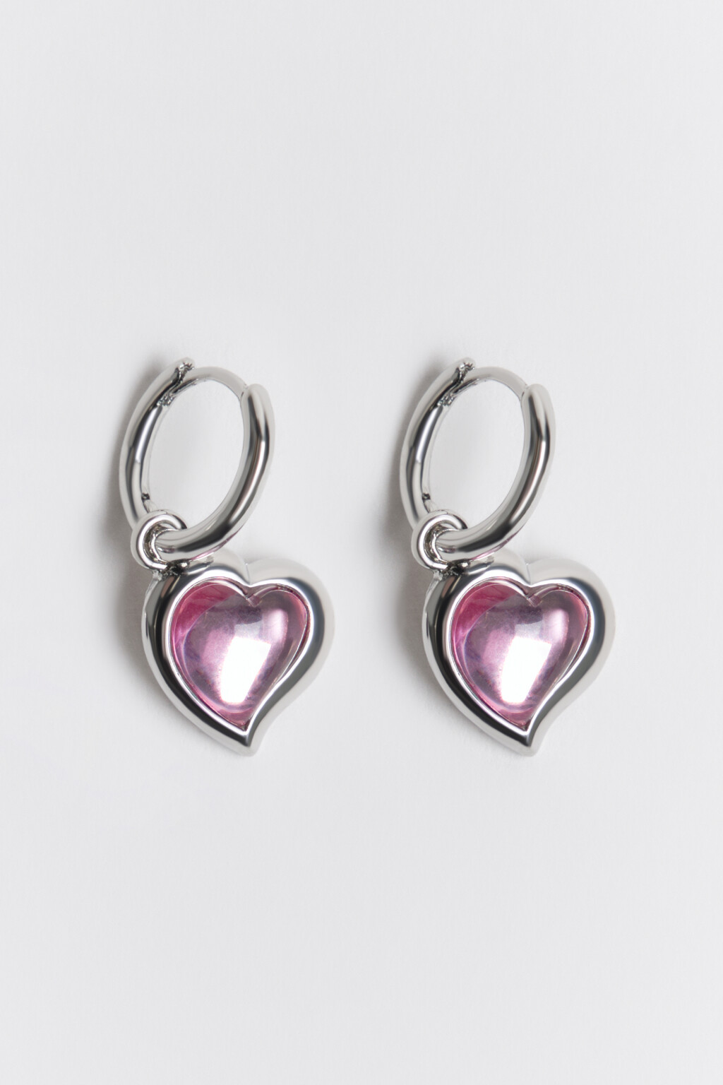 Серьги-конго с сердечками - цвет мультиколор - 1