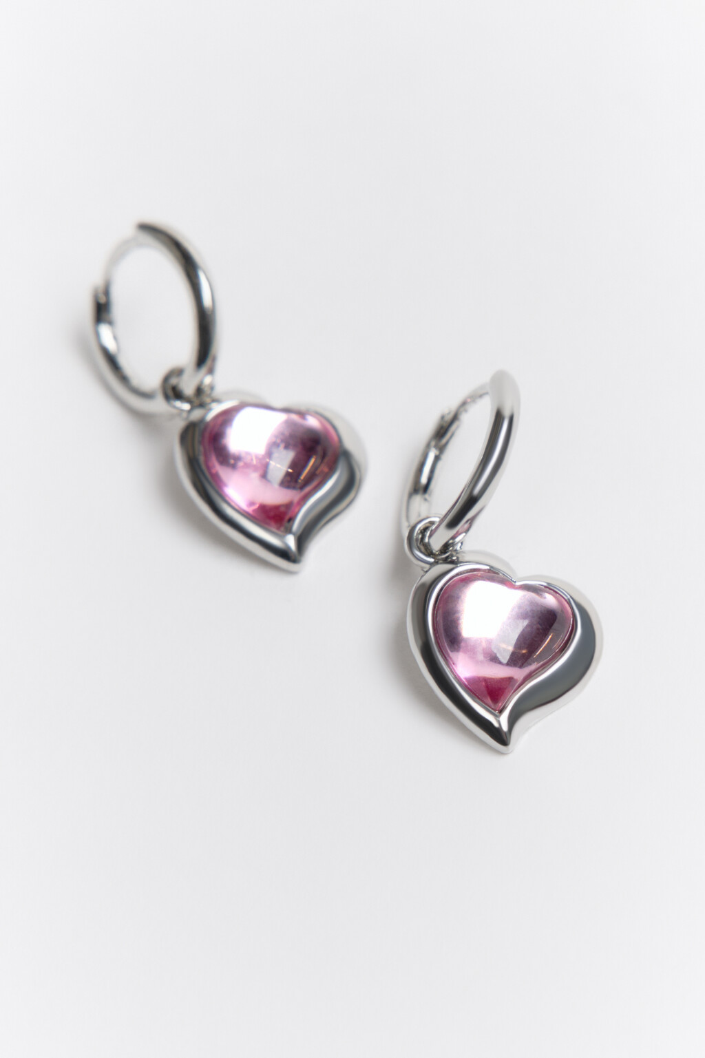 Серьги-конго с сердечками - цвет мультиколор - 2