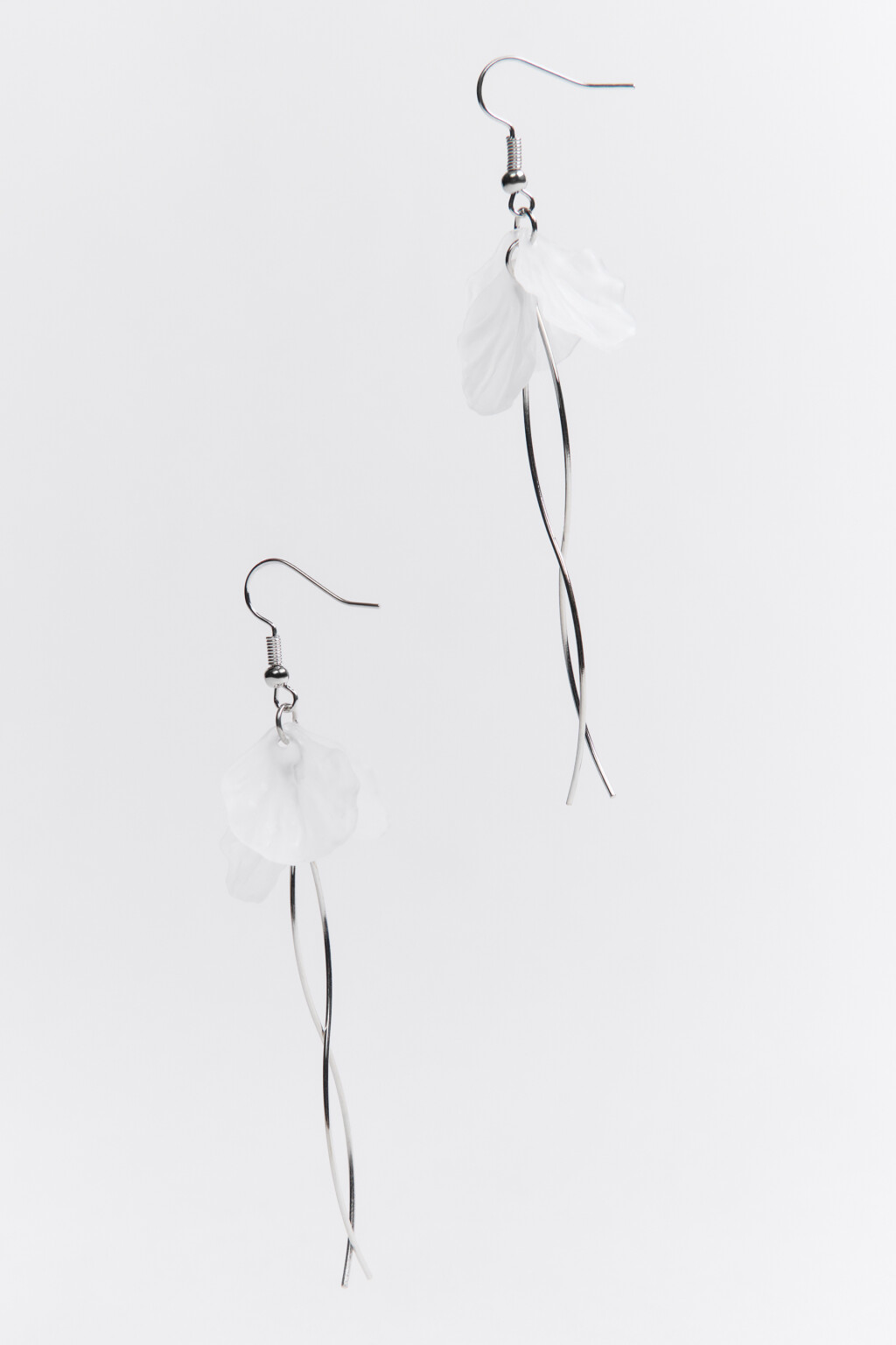 Серьги длинные с цветком - цвет мультиколор - 1