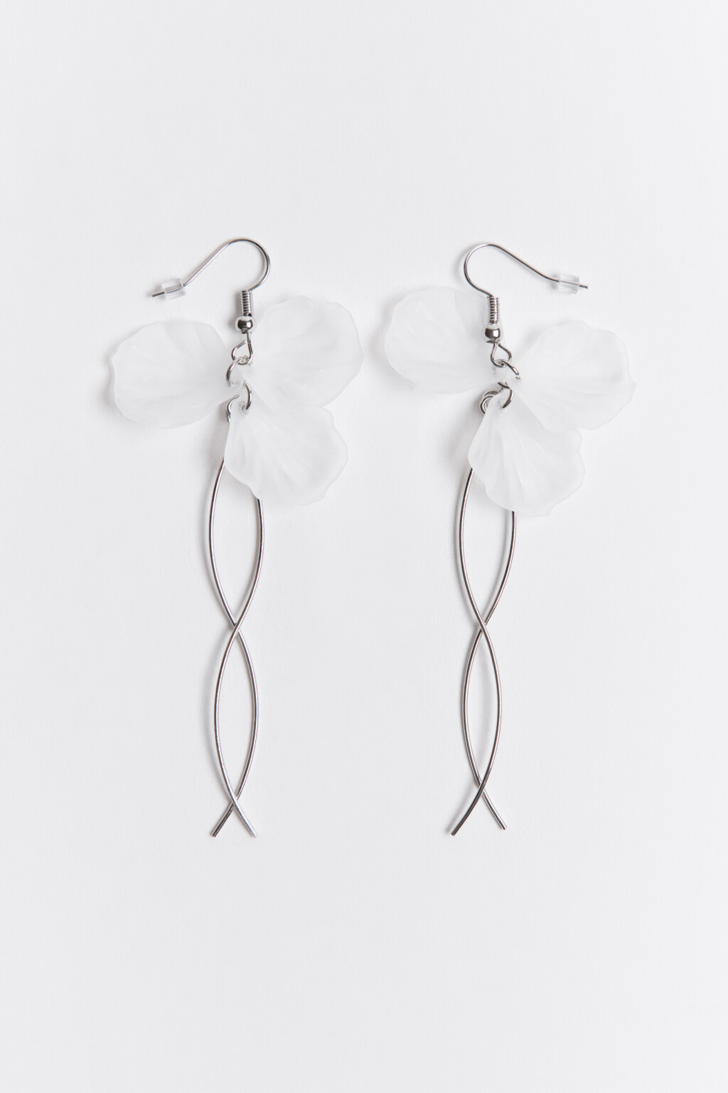 Серьги длинные с цветком - цвет мультиколор - 2