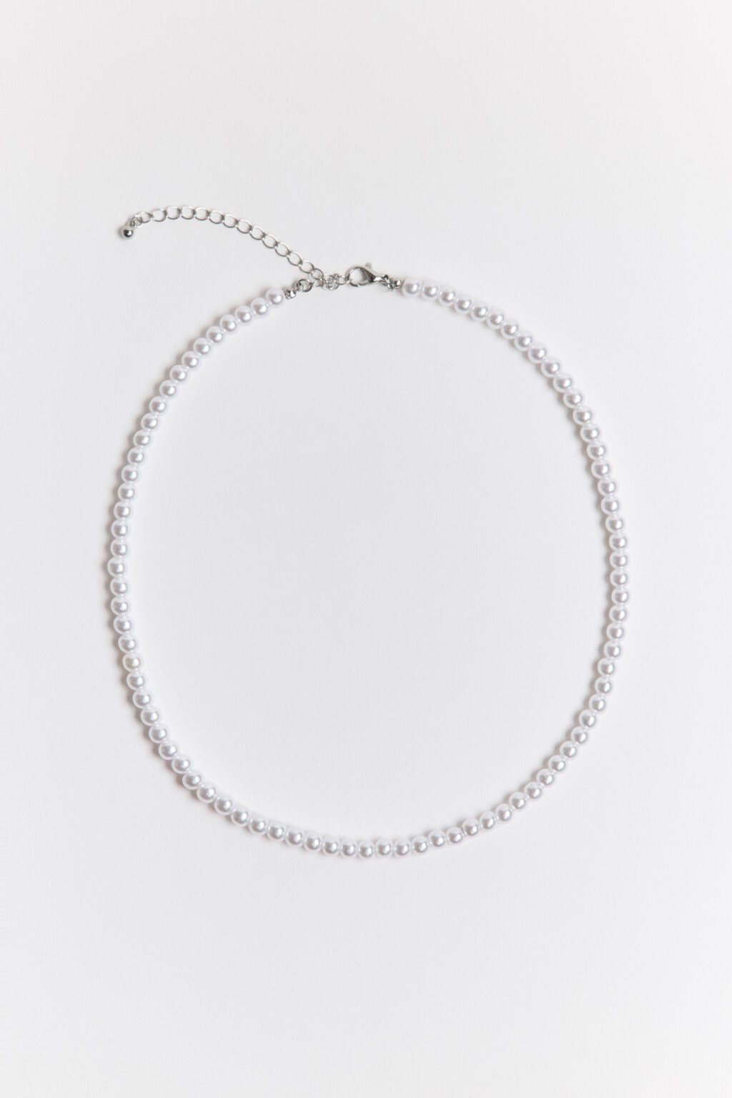 Бусы из жемчужного бисера - цвет серый - 2