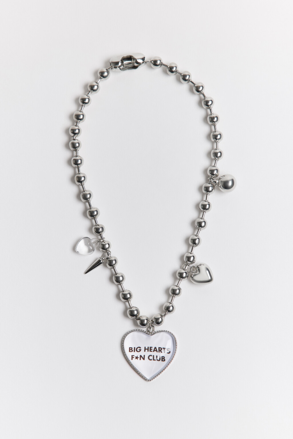 Цепочка на шею с подвесками - цвет серый - 1