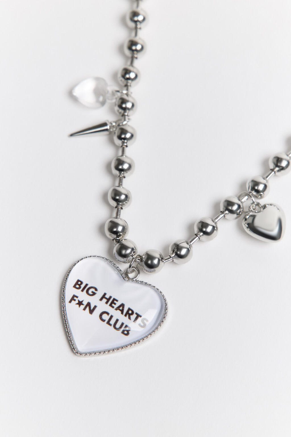 Цепочка на шею с подвесками - цвет серый - 2