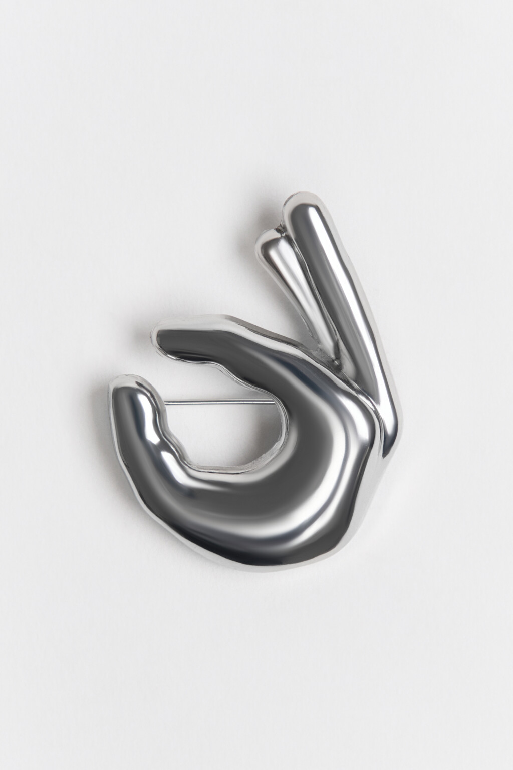 брошь женская - цвет серый - 1