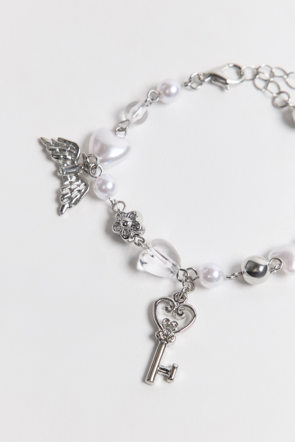 Браслет-цепочка с подвесками - цвет серый - 2