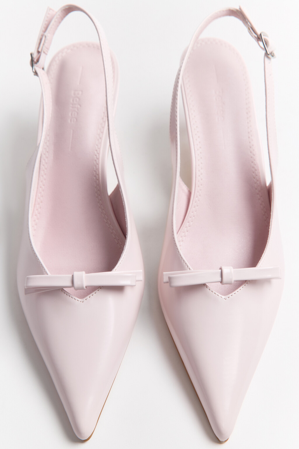 Туфли-лодочки с бантиком - цвет розовый - 5