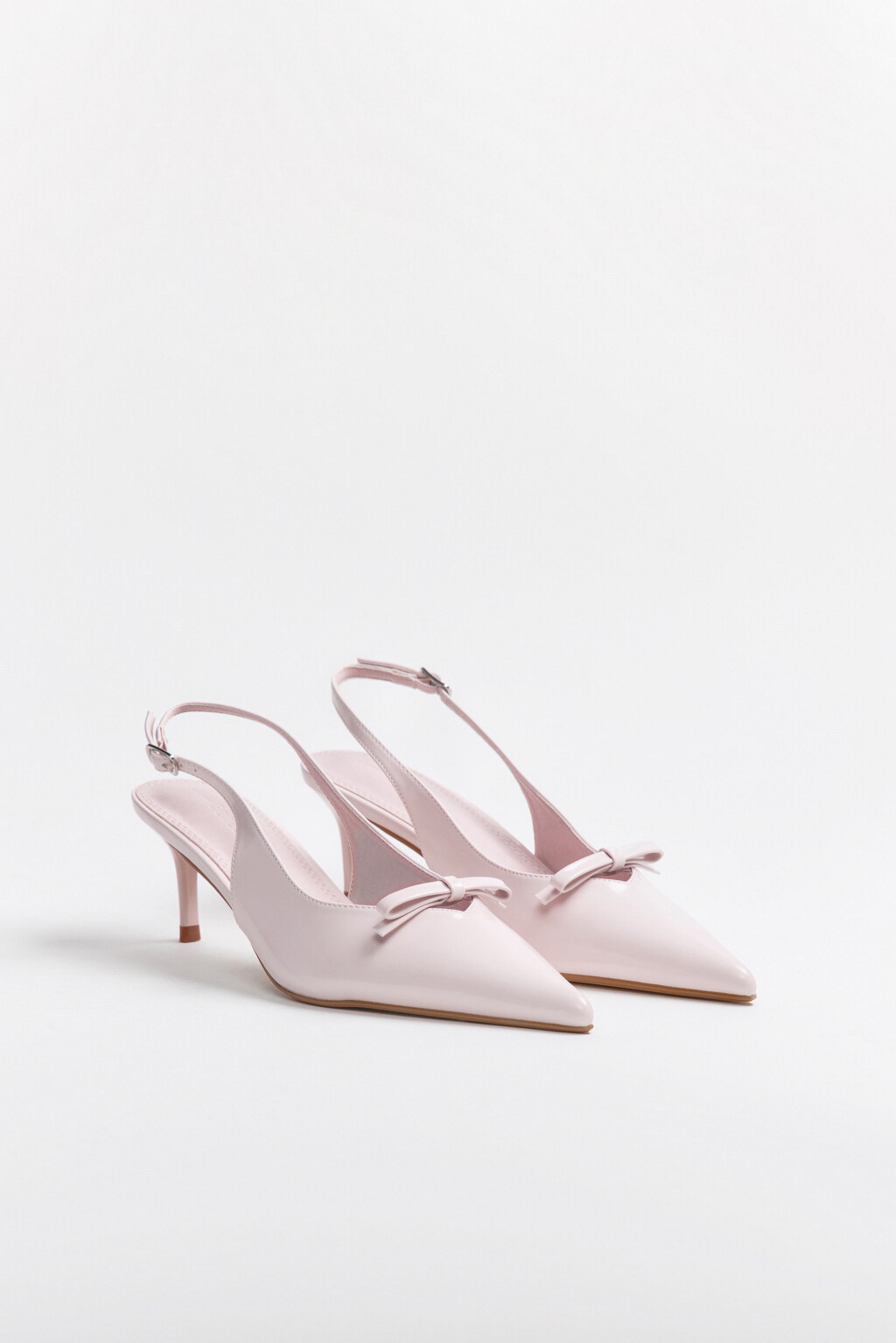 Туфли-лодочки с бантиком - цвет розовый - 8