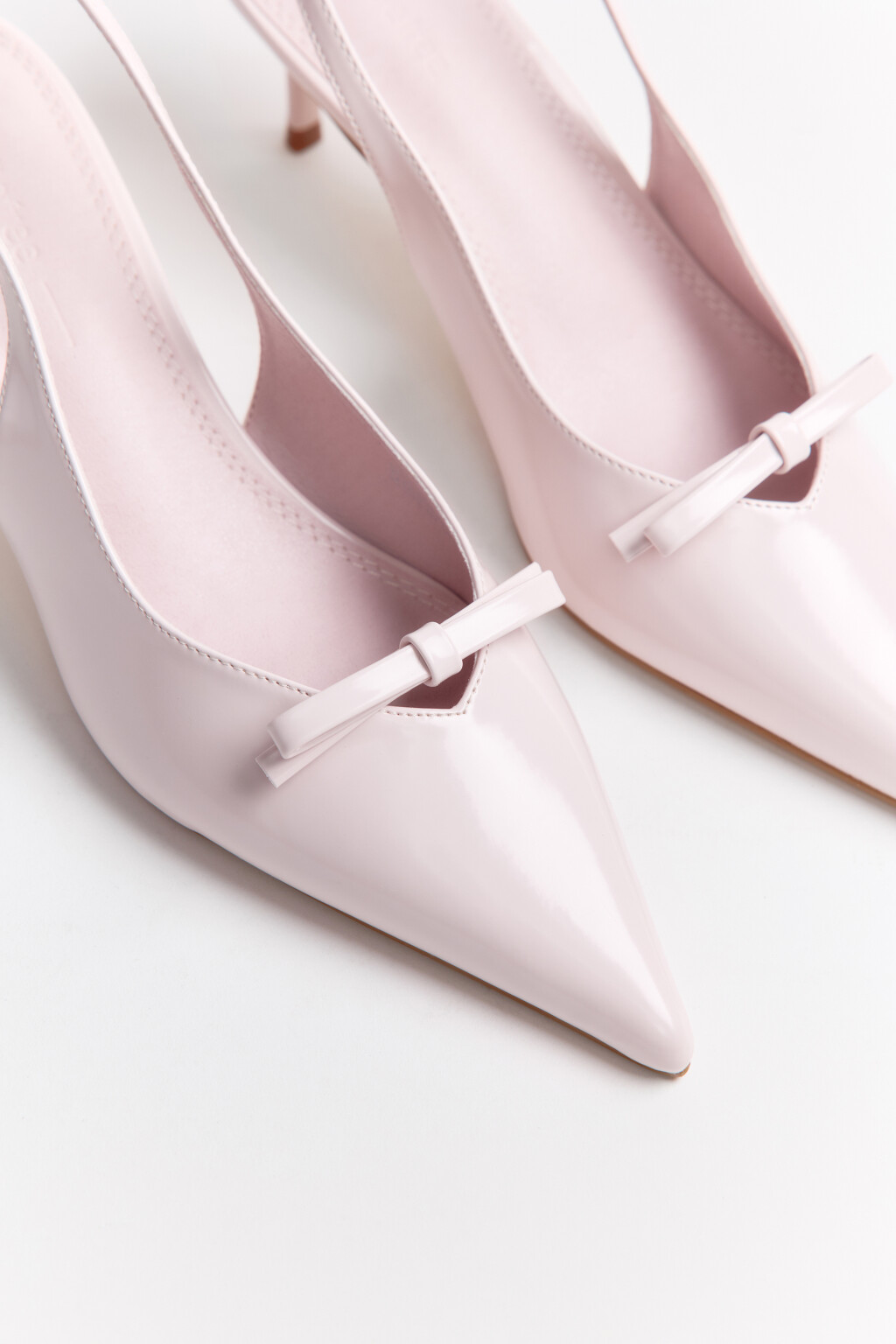 Туфли-лодочки с бантиком - цвет розовый - 10