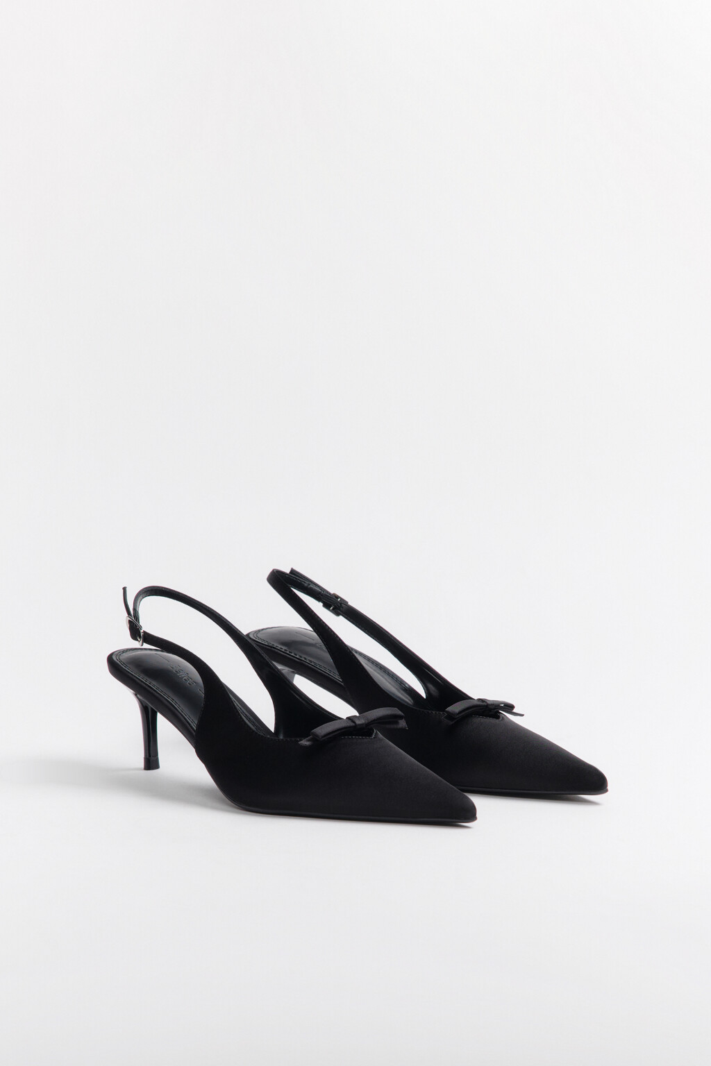 Туфли-лодочки с бантиком - цвет черный - 6