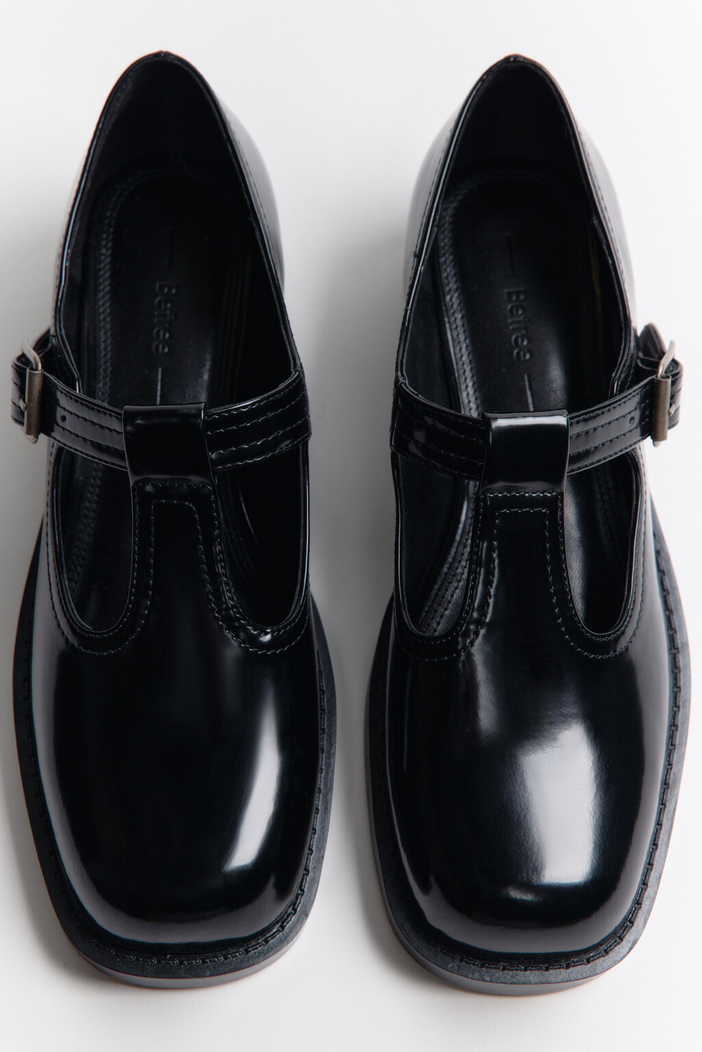 Туфли мэри джейн с ремешком - цвет черный - 6