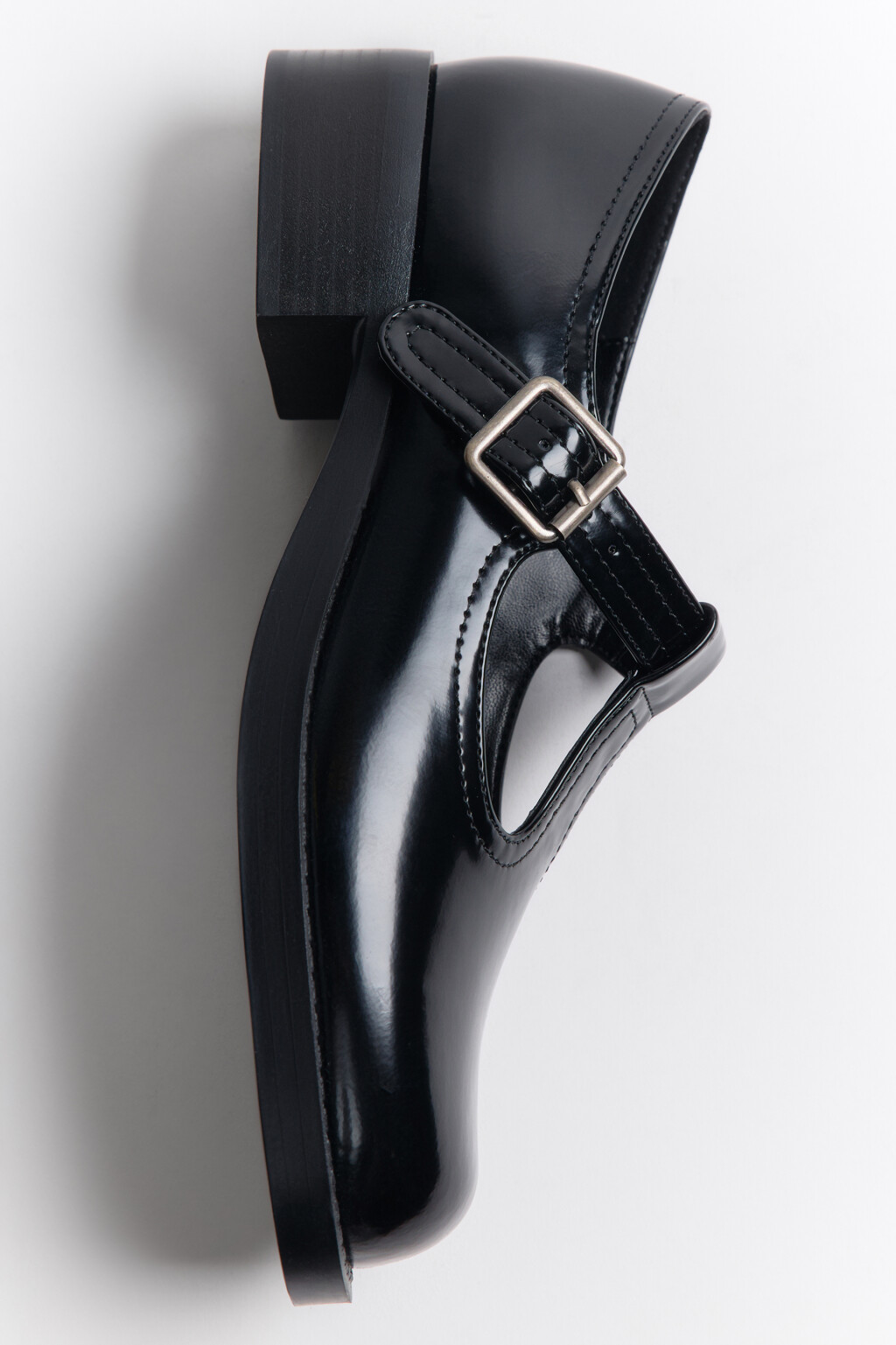 Туфли мэри джейн с ремешком - цвет черный - 7