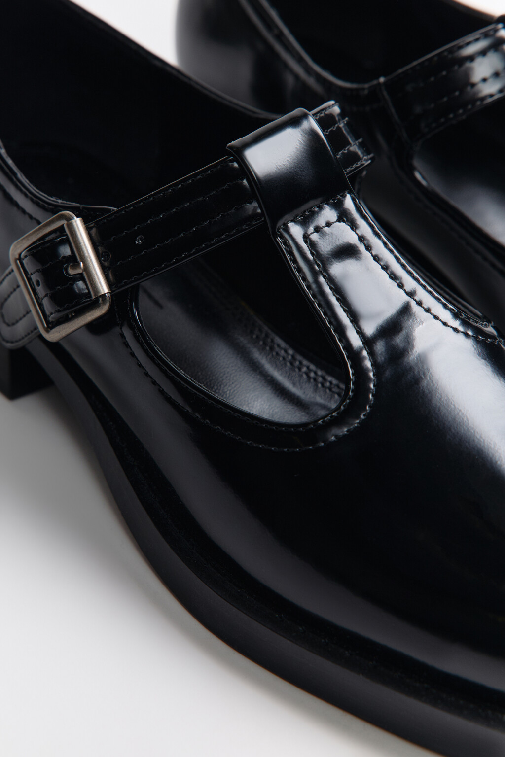 Туфли мэри джейн с ремешком - цвет черный - 11