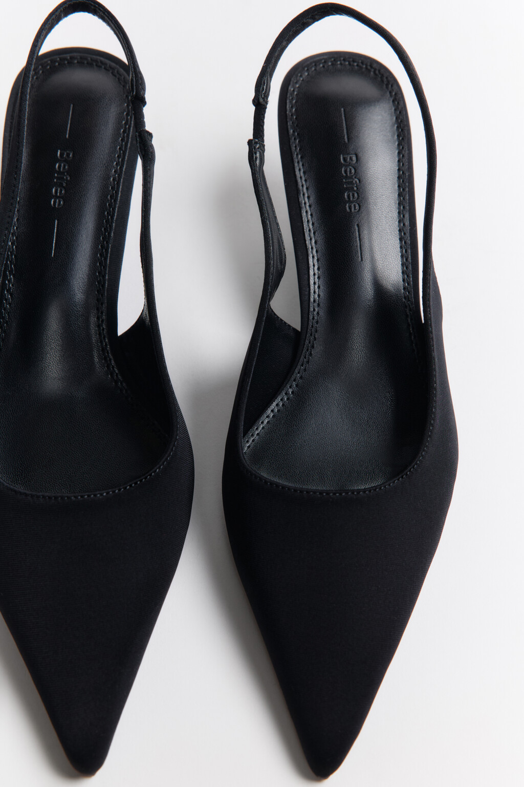 Туфли-слингбэки с острым носом - цвет черный - 3