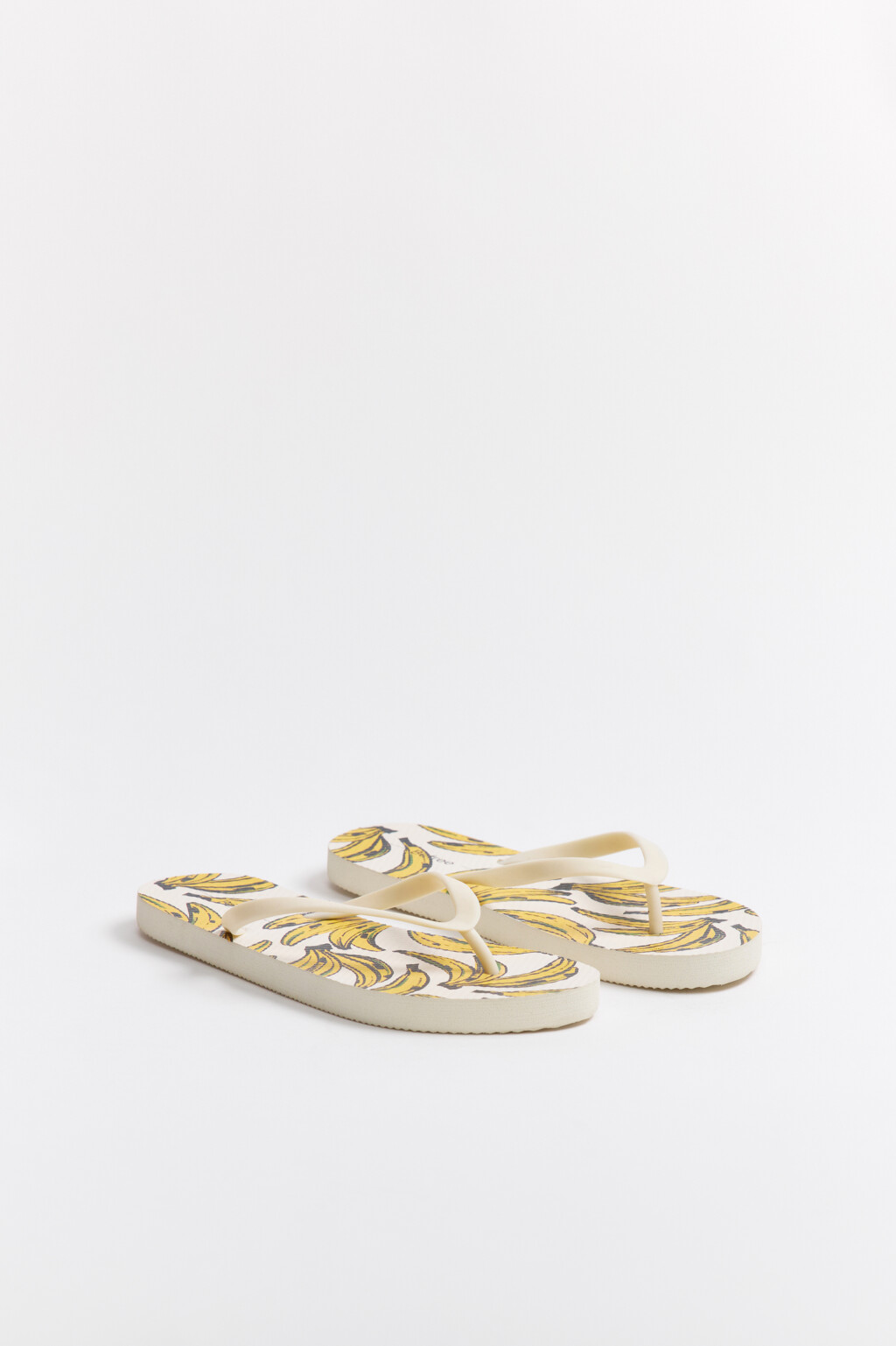 Вьетнамки с принтом - цвет белый - 6