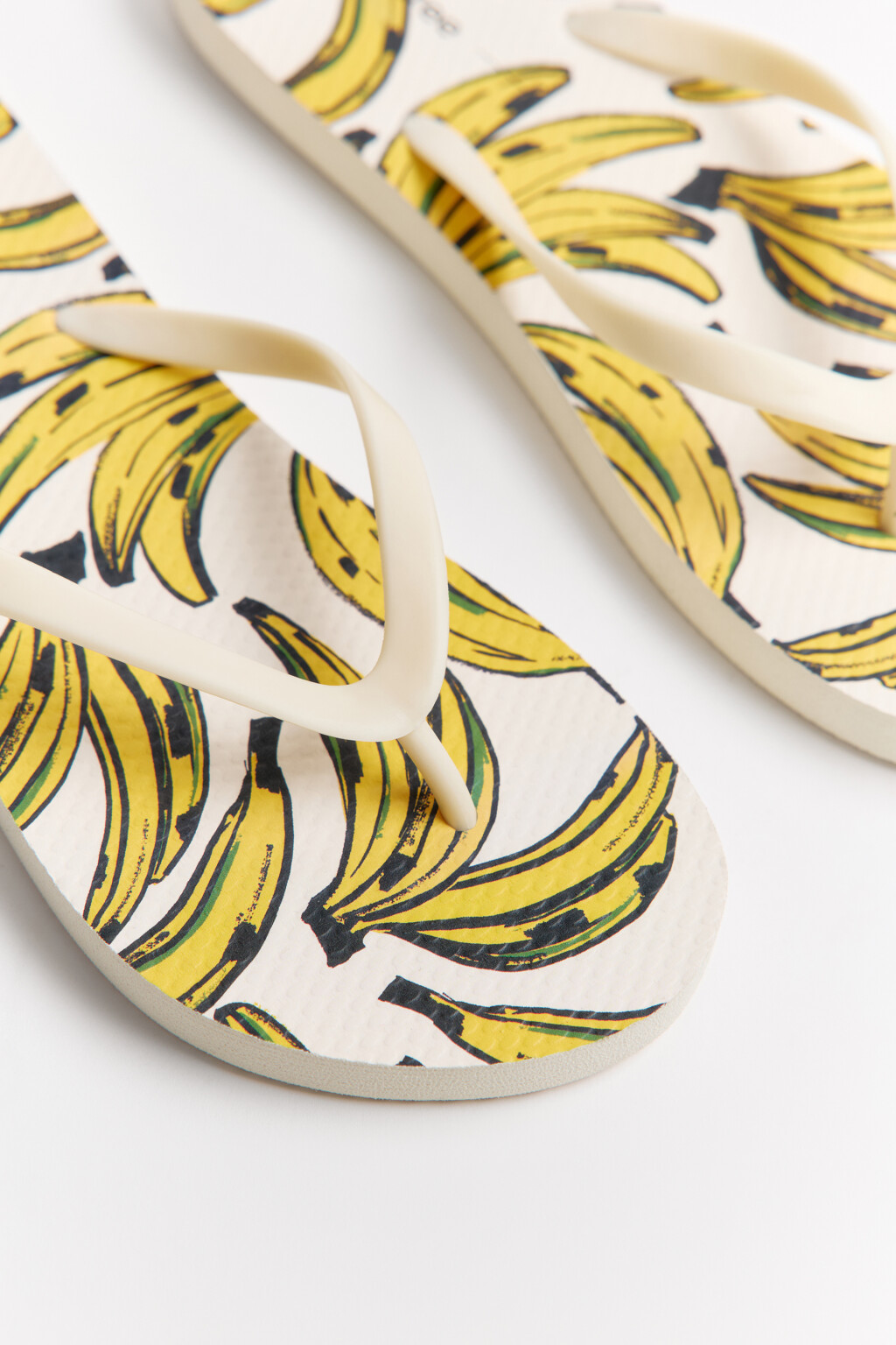 Вьетнамки с принтом - цвет белый - 7