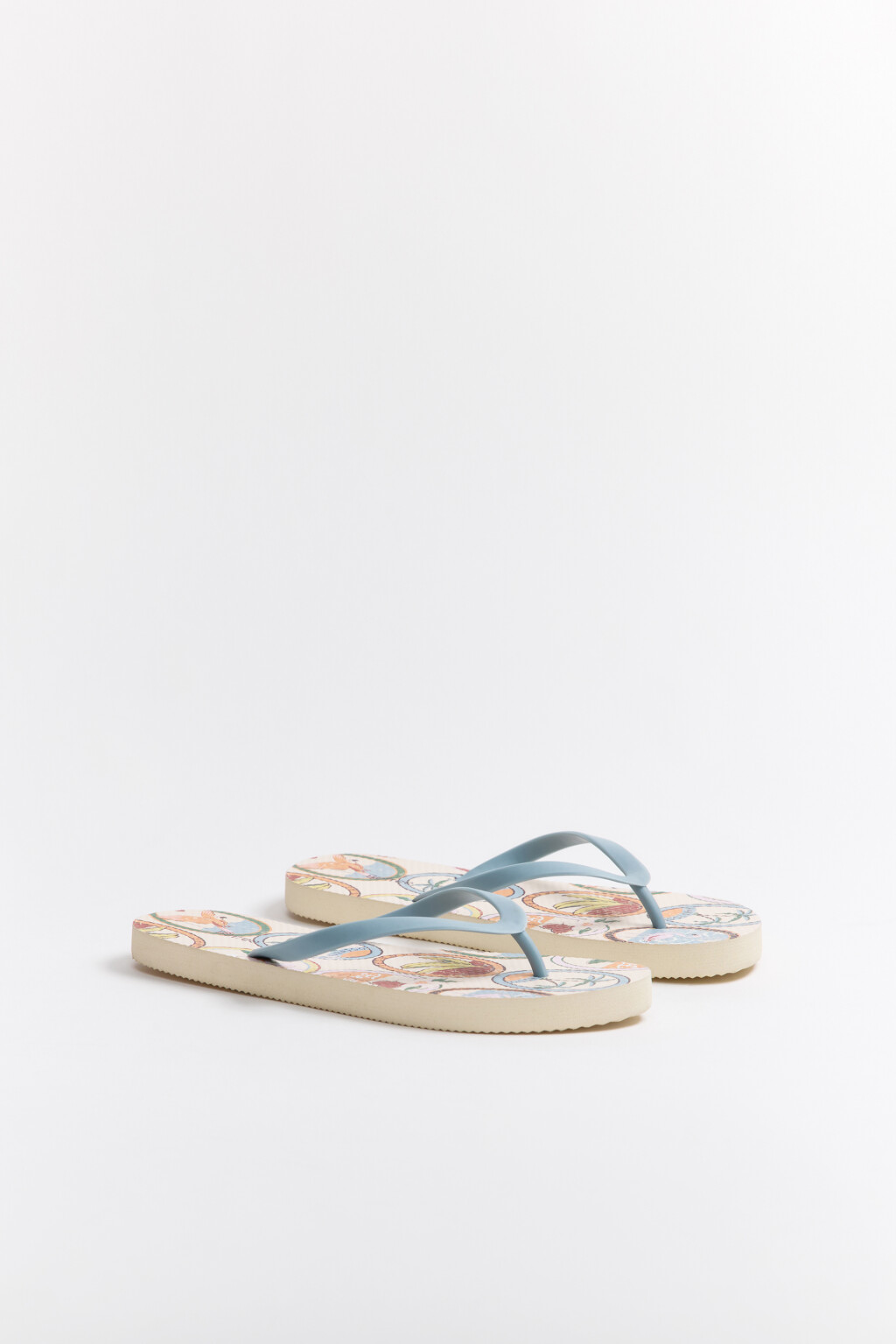 Вьетнамки с принтом - цвет мультиколор - 4